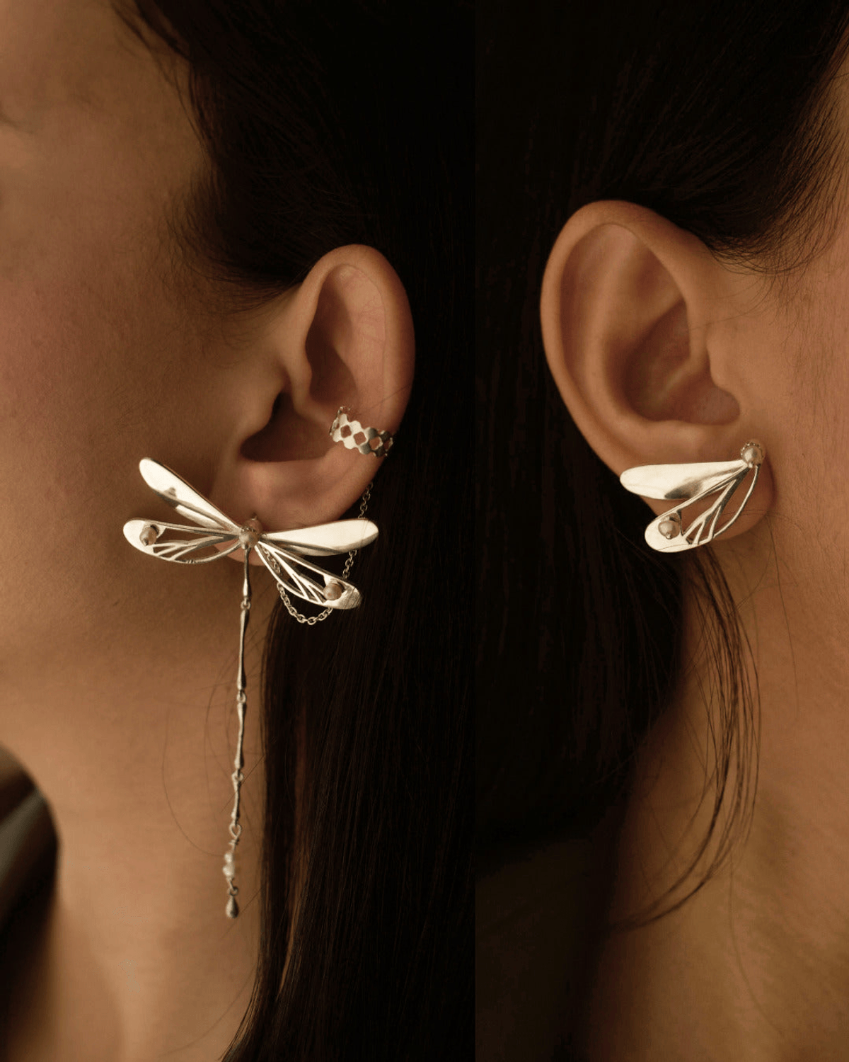 Mismatched Dragonfly Earrings - View 3 - Superr*
