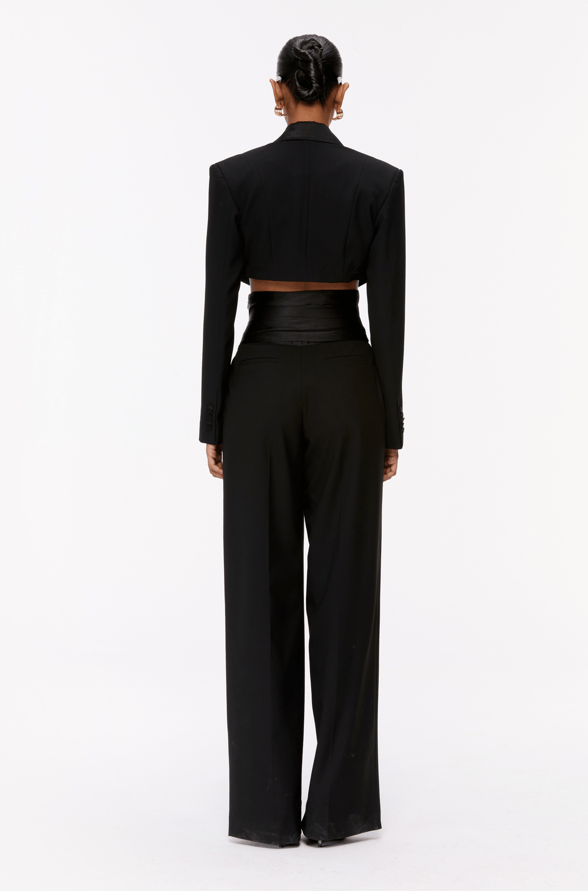 Cropped Tuxedo Suit - View 4 - Superr*