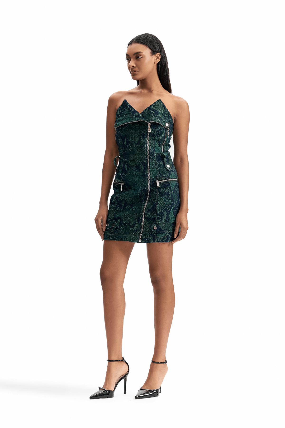 Serpent Biker Dress - View 3 - Superr*