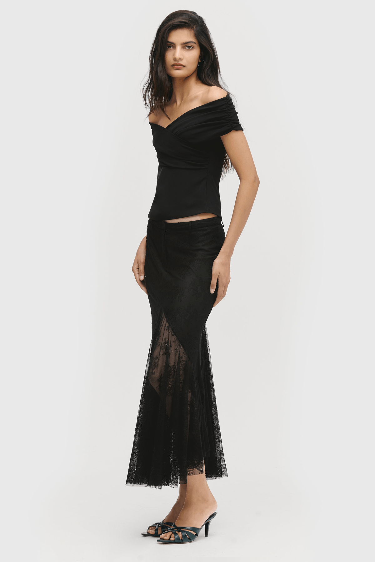 Wrapped Off-Shoulder Top - View 3 - Superr*