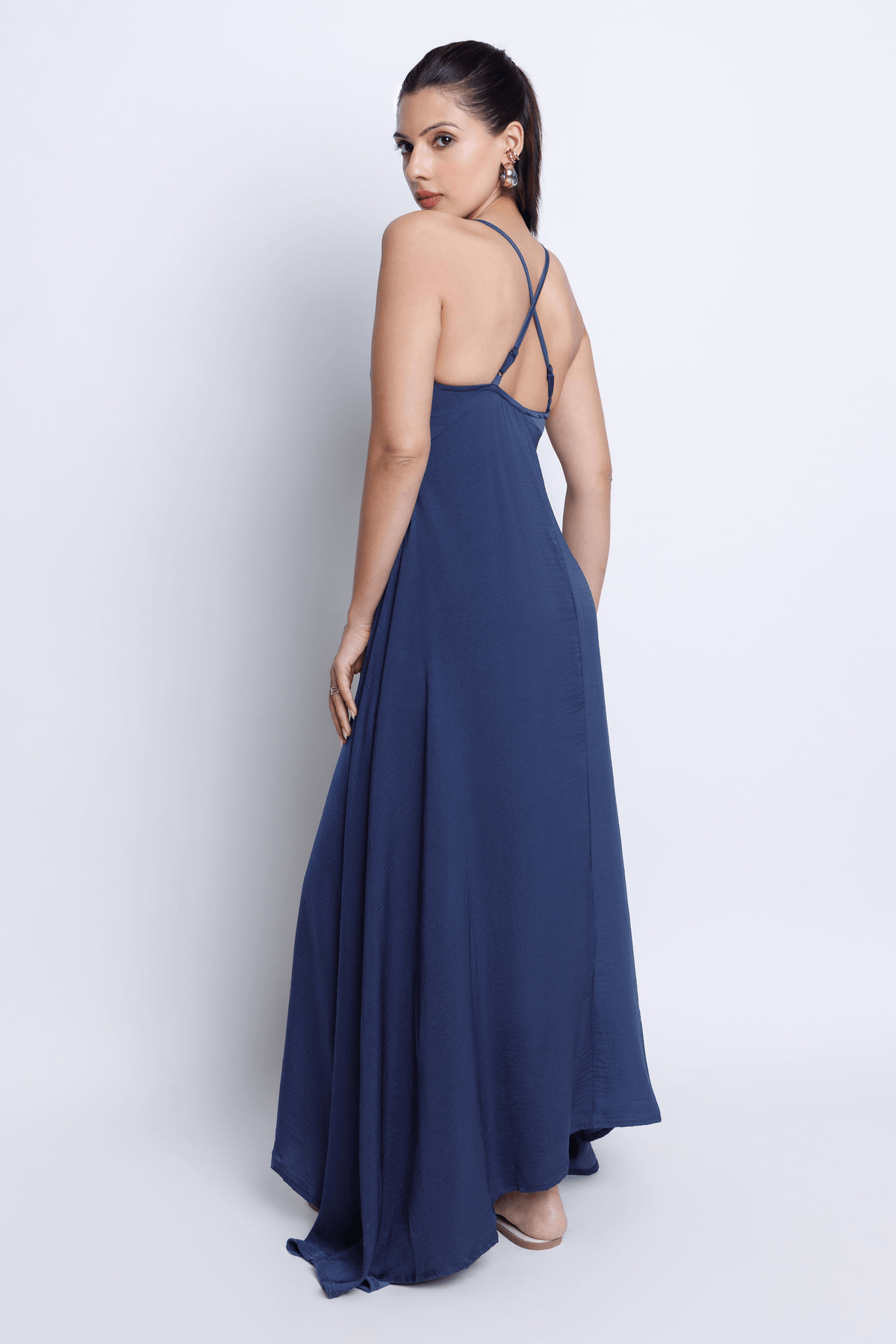 Strappy V-Neck Midi - View 2 - Superr*