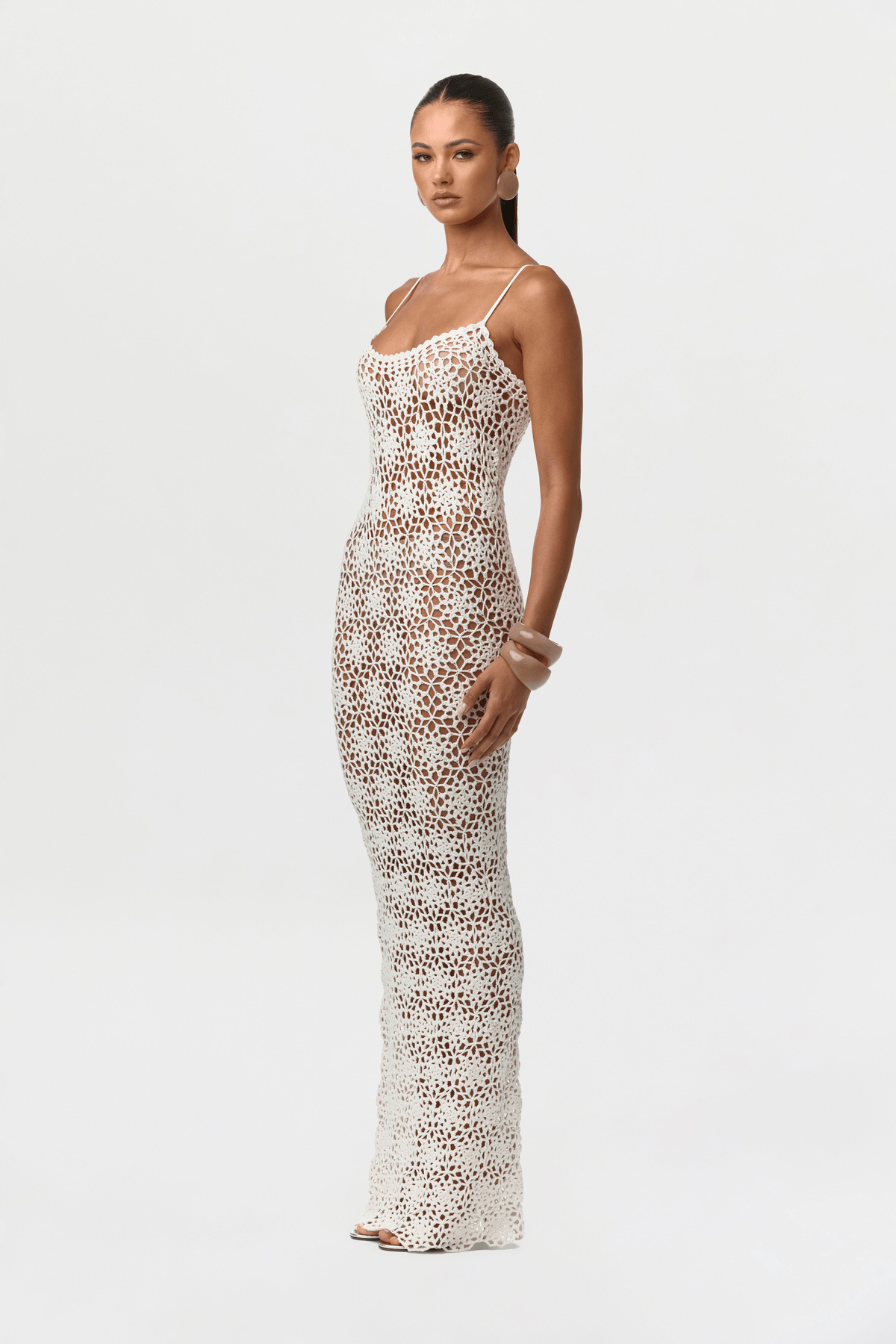 Knit Crochet Maxi Dress - View 2 - Superr*