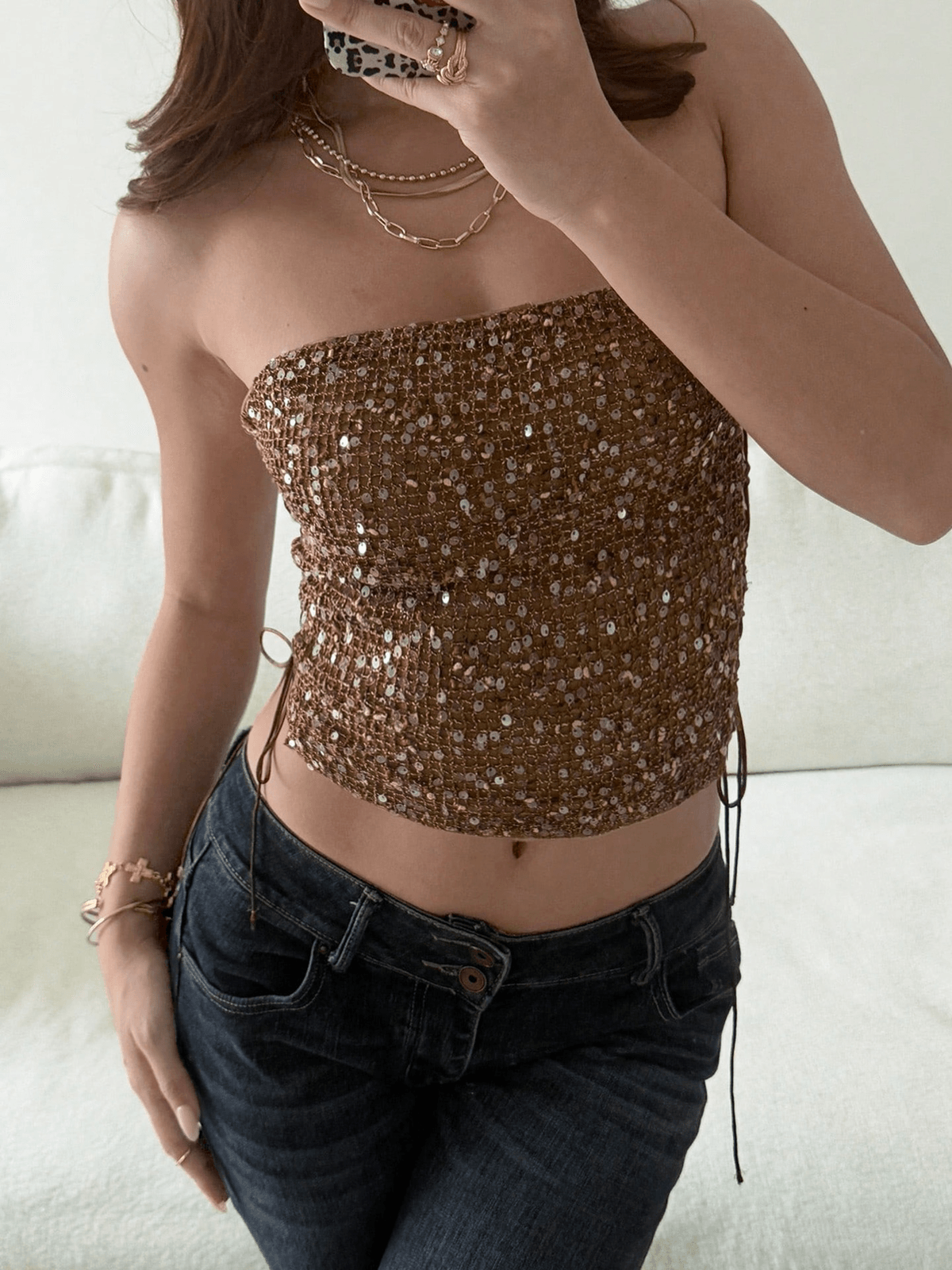 Lace Up Tube Top - View 2 - Superr*
