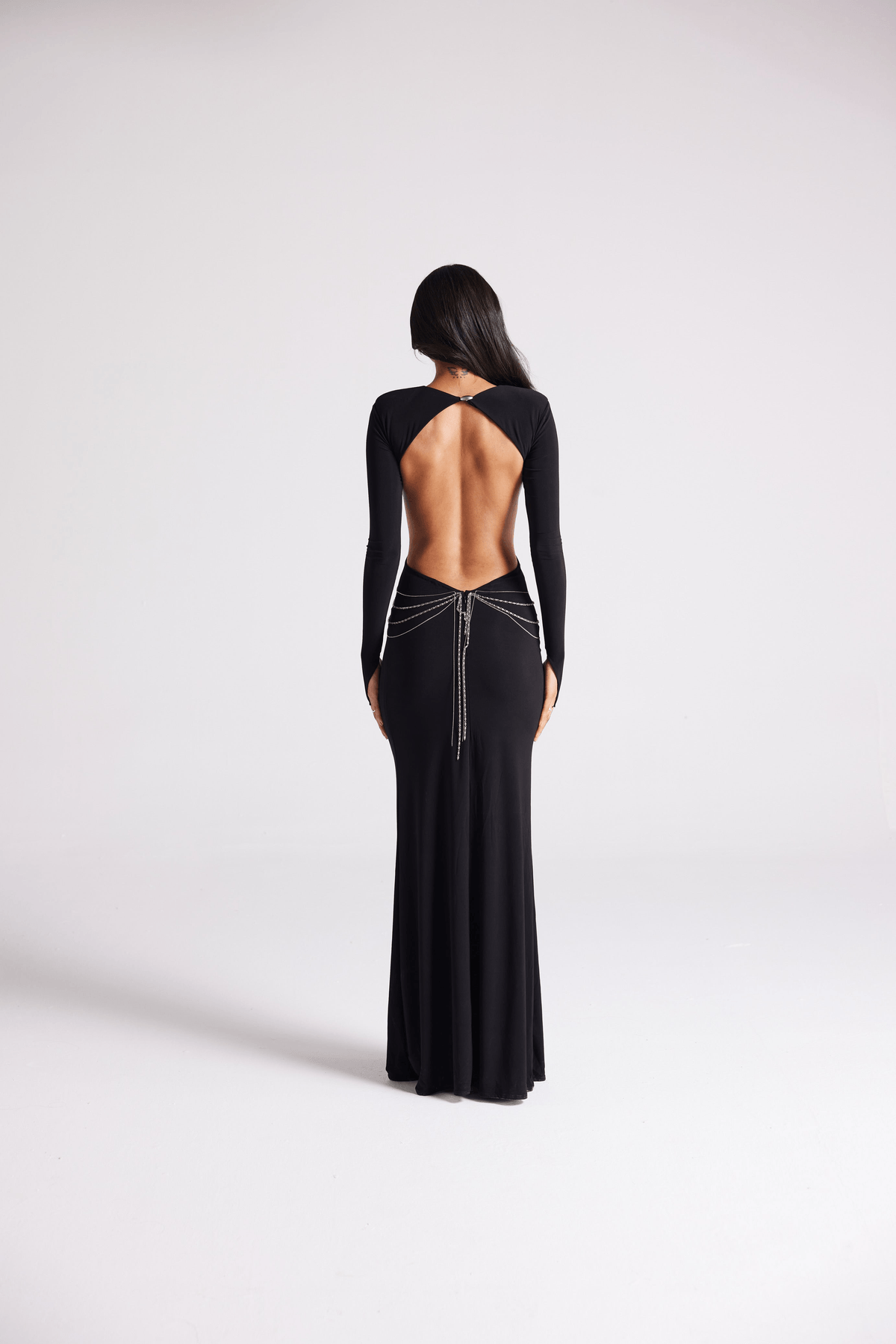 CRYSTAL BLACK DRESS - View 3 - Superr*