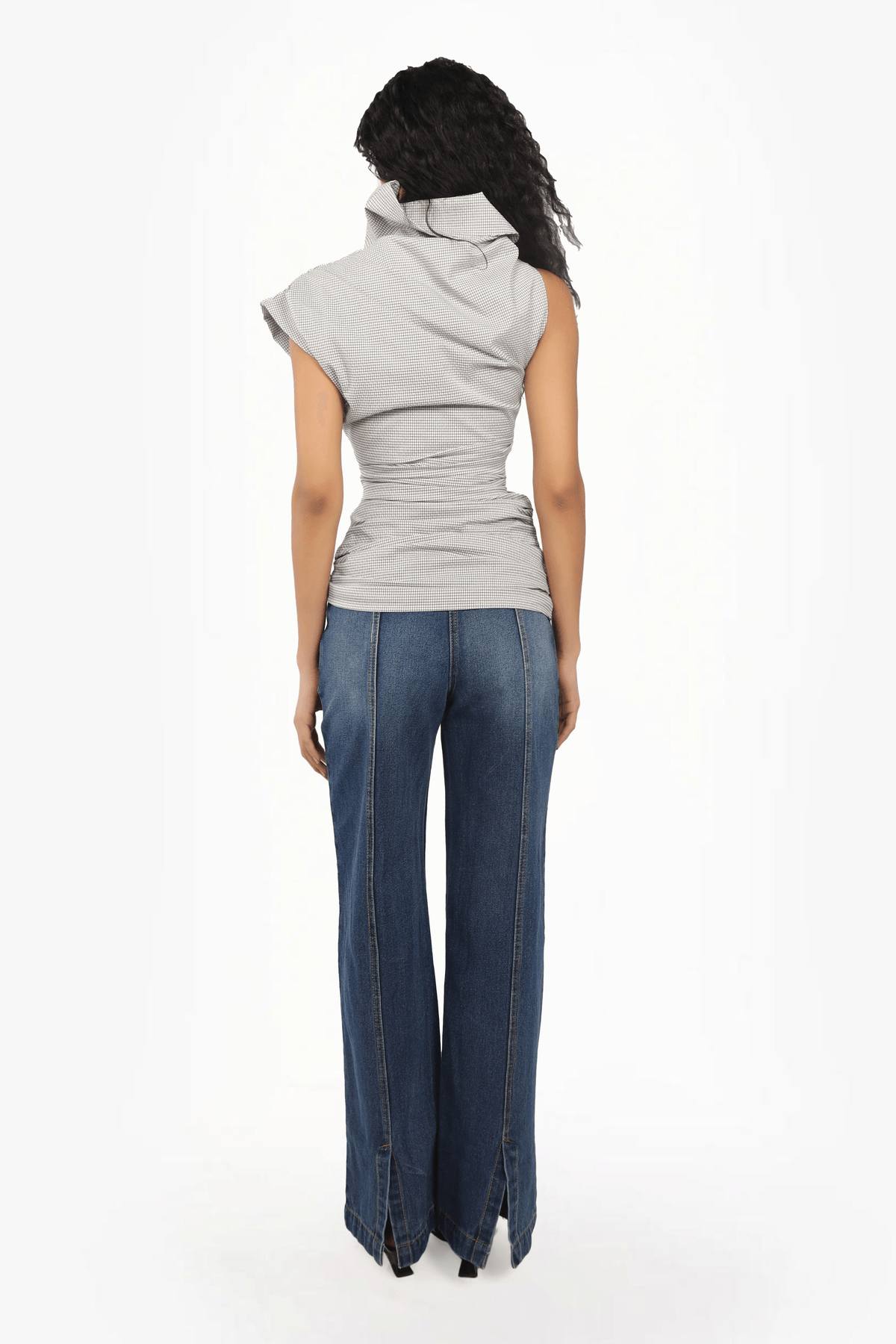 Asymmetrical Pleated Top - View 4 - Superr*