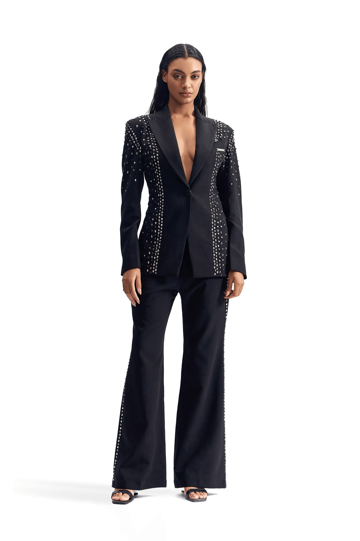 Stud-Armour Tailored Jacket - View 2 - Superr*