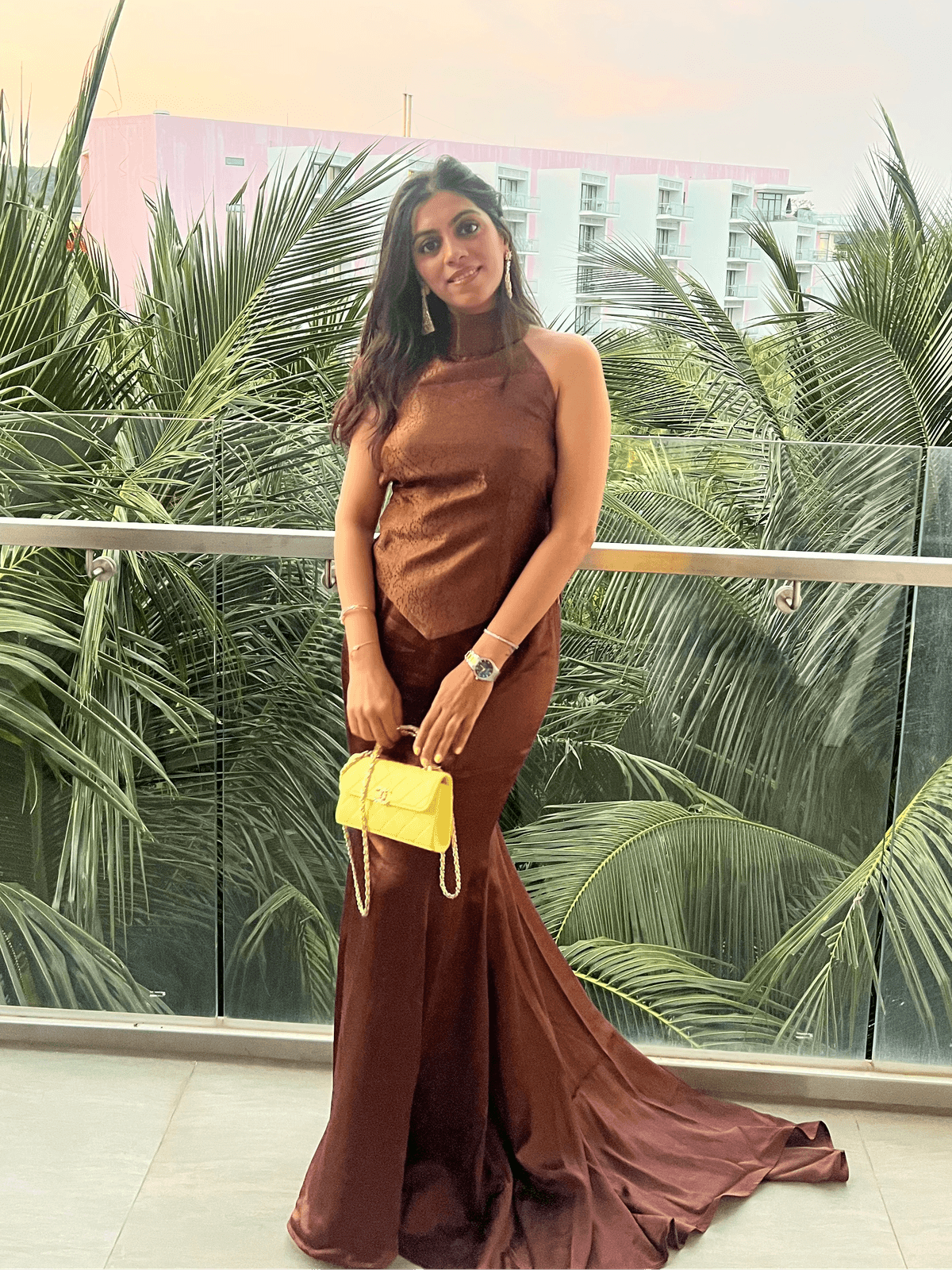 Brown Fishtail Skirt And Top - View 3 - Superr*