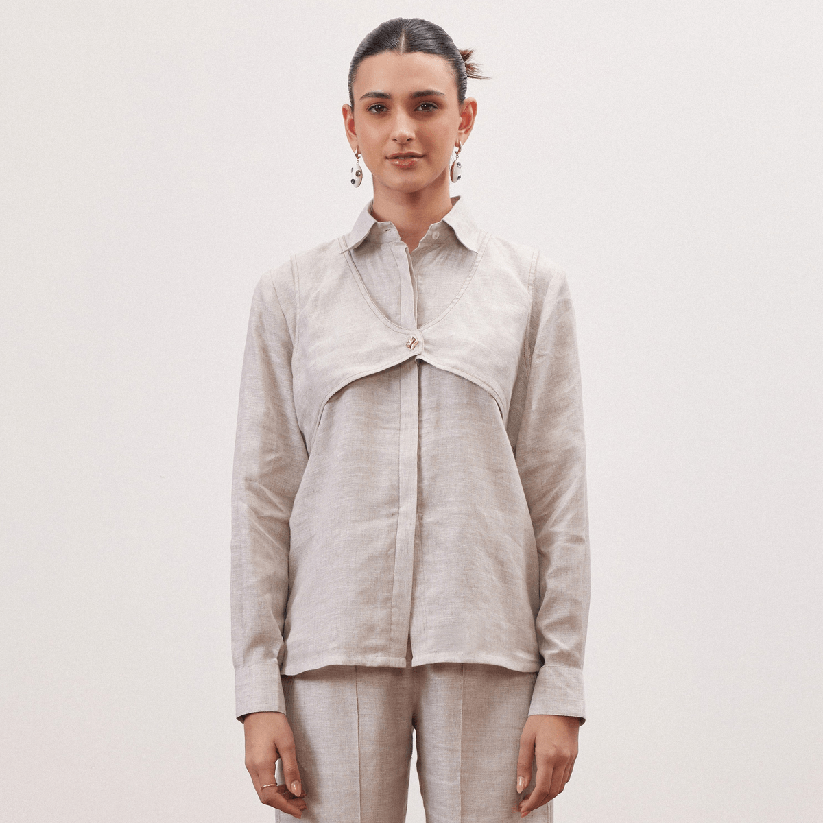 LINEN ROOTED SHIRT ONLY - View 2 - Superr*