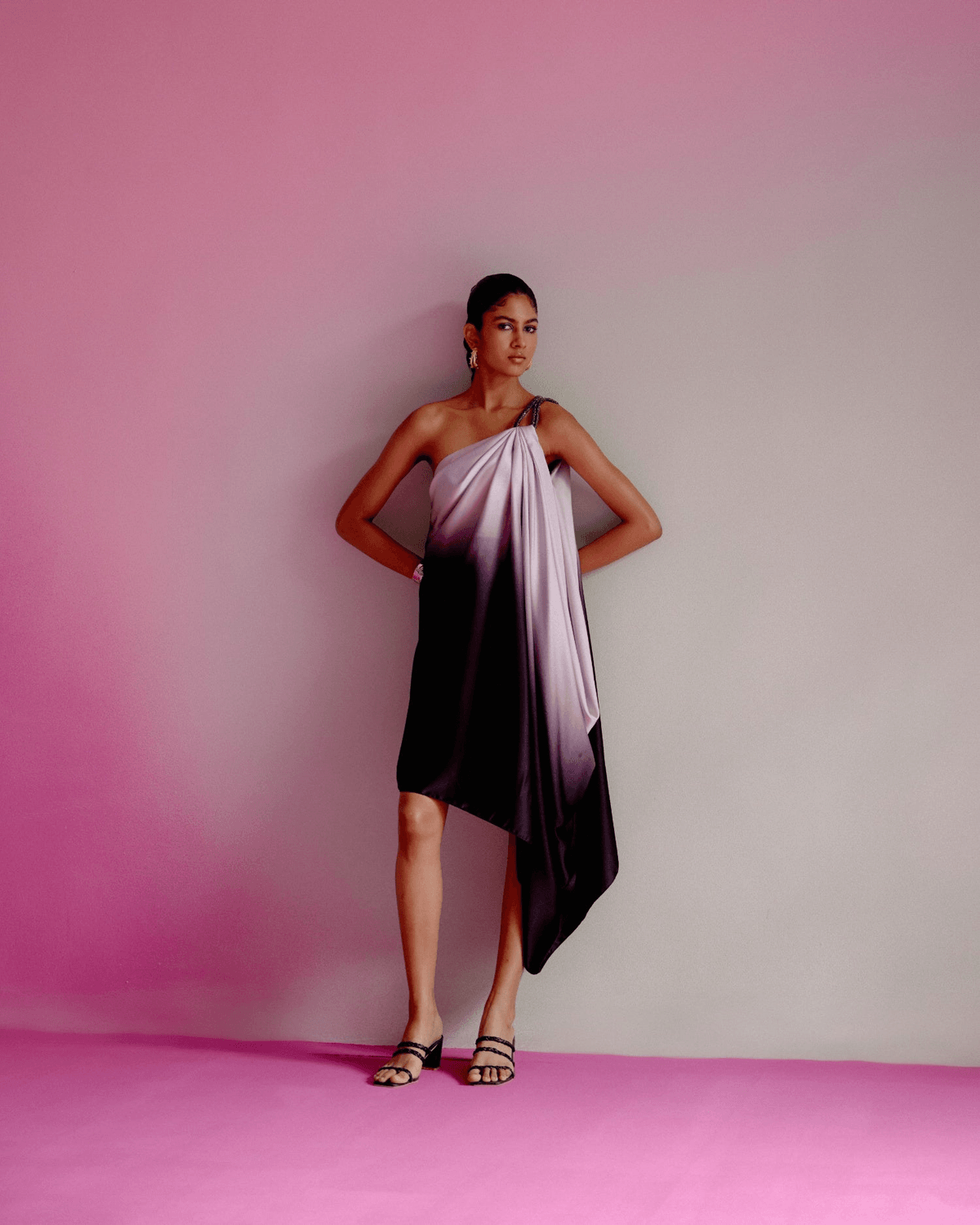 Black Ombré Cordelia Dress - View 4 - Superr*