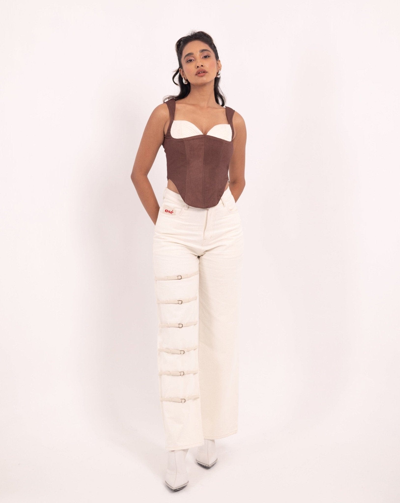 Ivory buckle pants - View 3 - Superr*