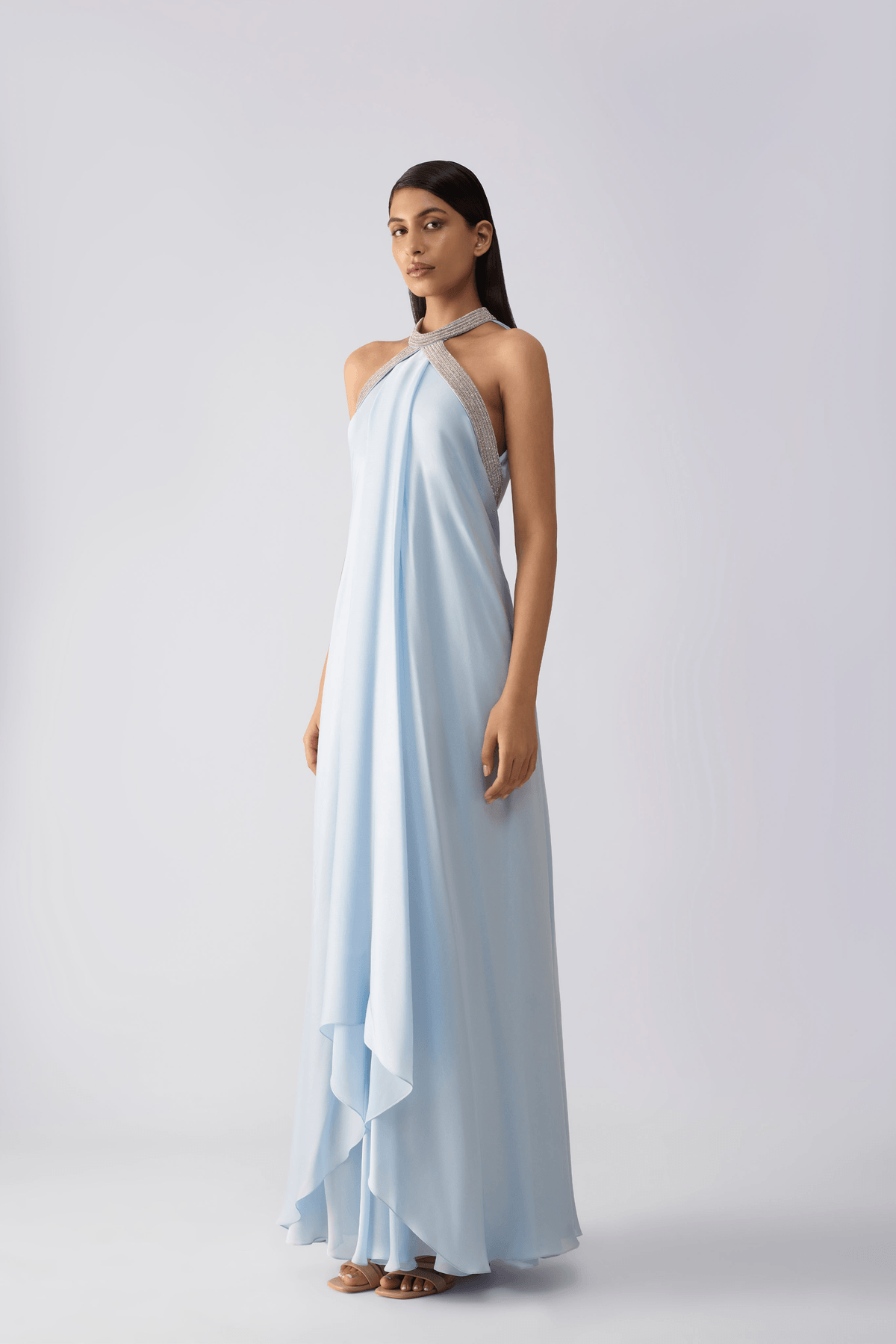 Crystalvein Halter Fluid Dress - View 3 - Superr*