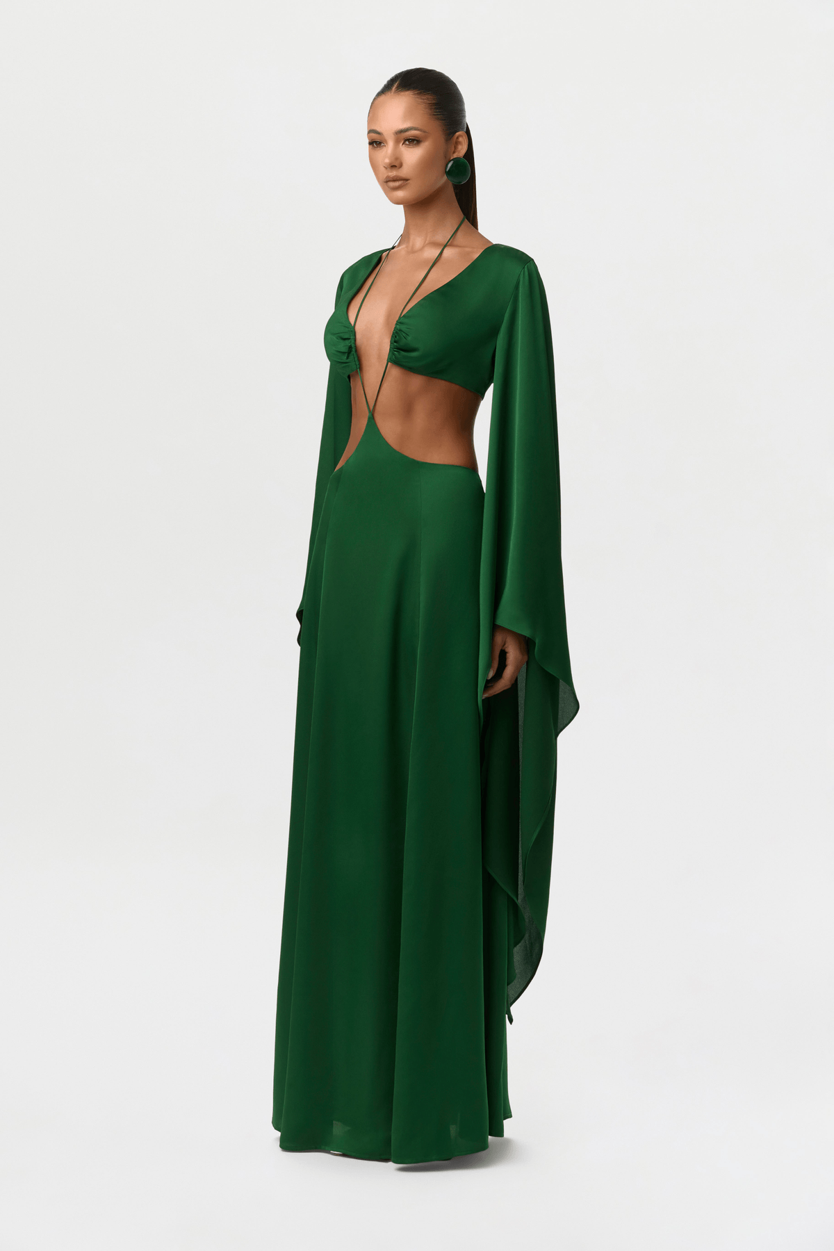 Satin Cutout Maxi Dress - View 4 - Superr*
