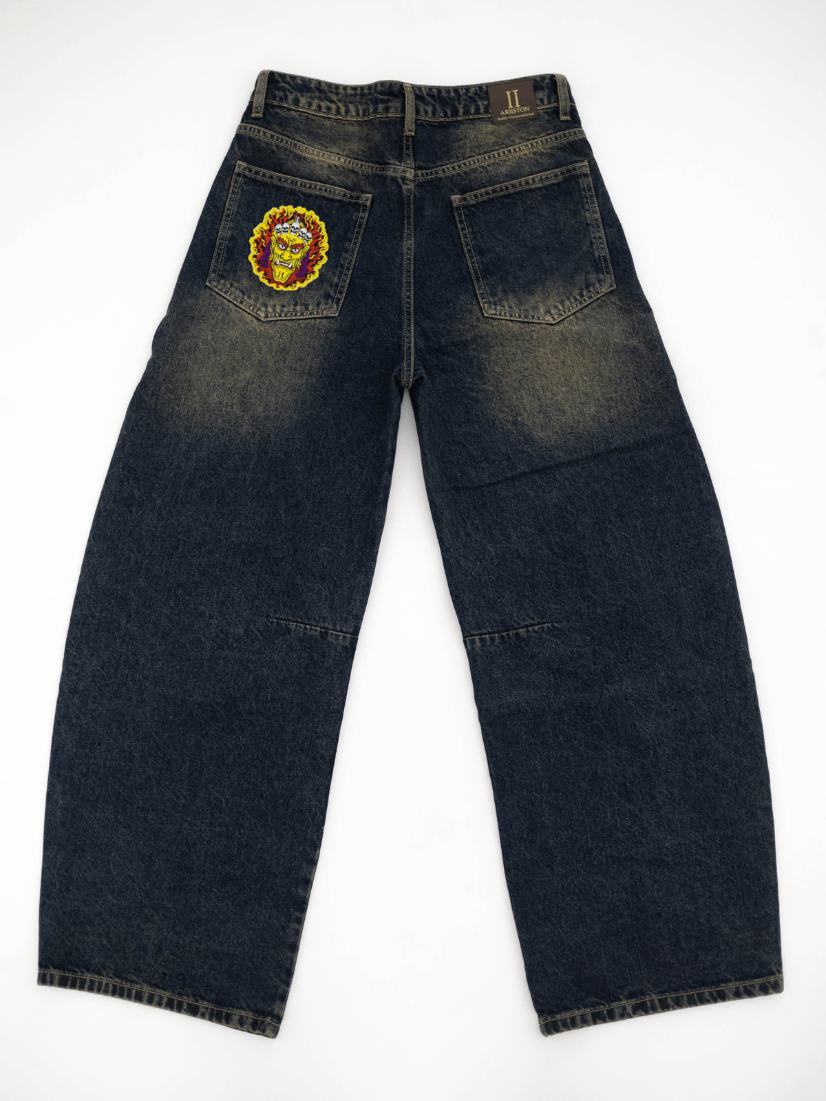 Black Fused Embroidered Barrel Fit -The Hanya - View 3 - Superr*