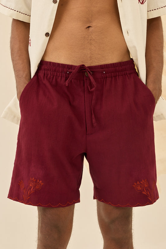 Kuhu Handloom Shorts - View 2 - Superr*