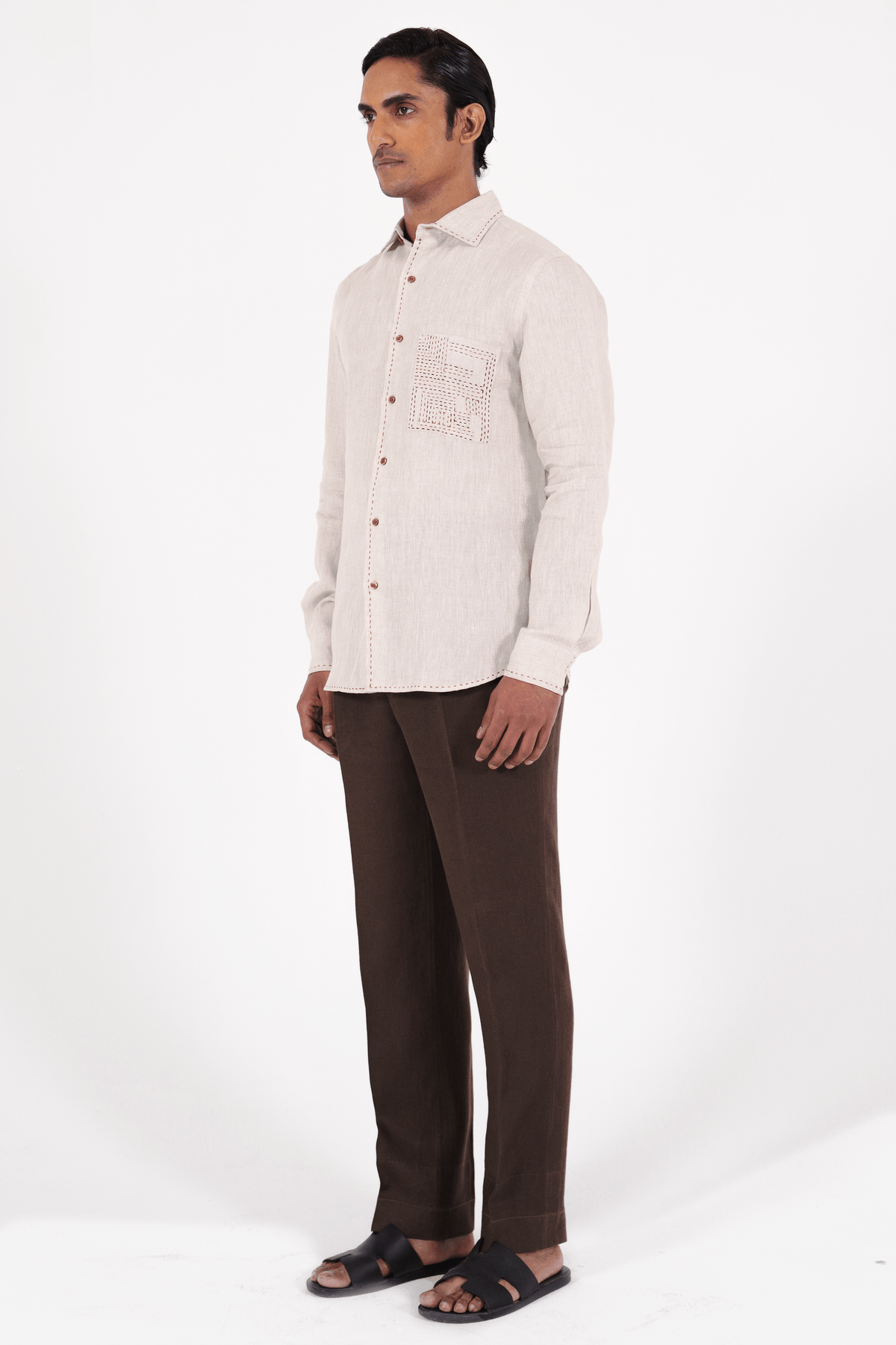 Pocket Kantha Shirt - View 3 - Superr*