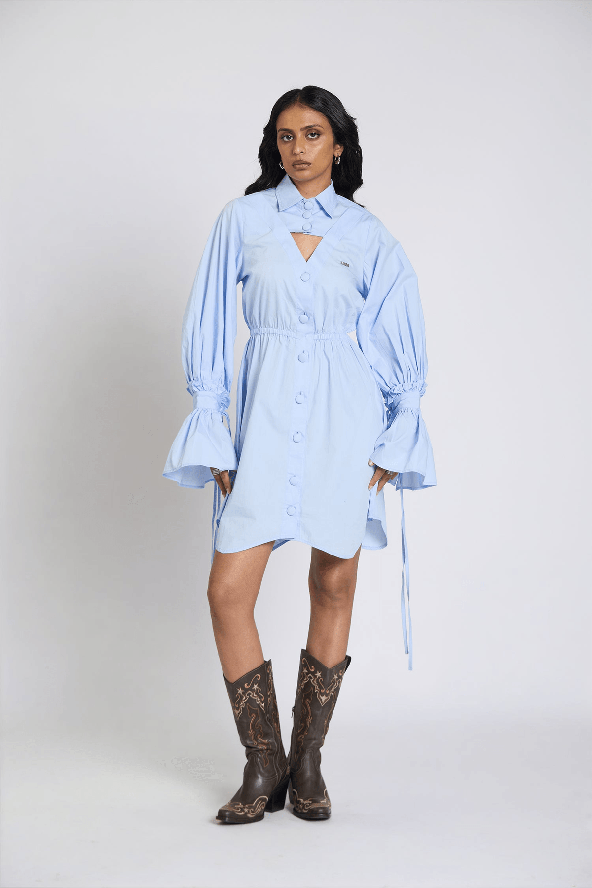 Icy Blue Dress - View 2 - Superr*