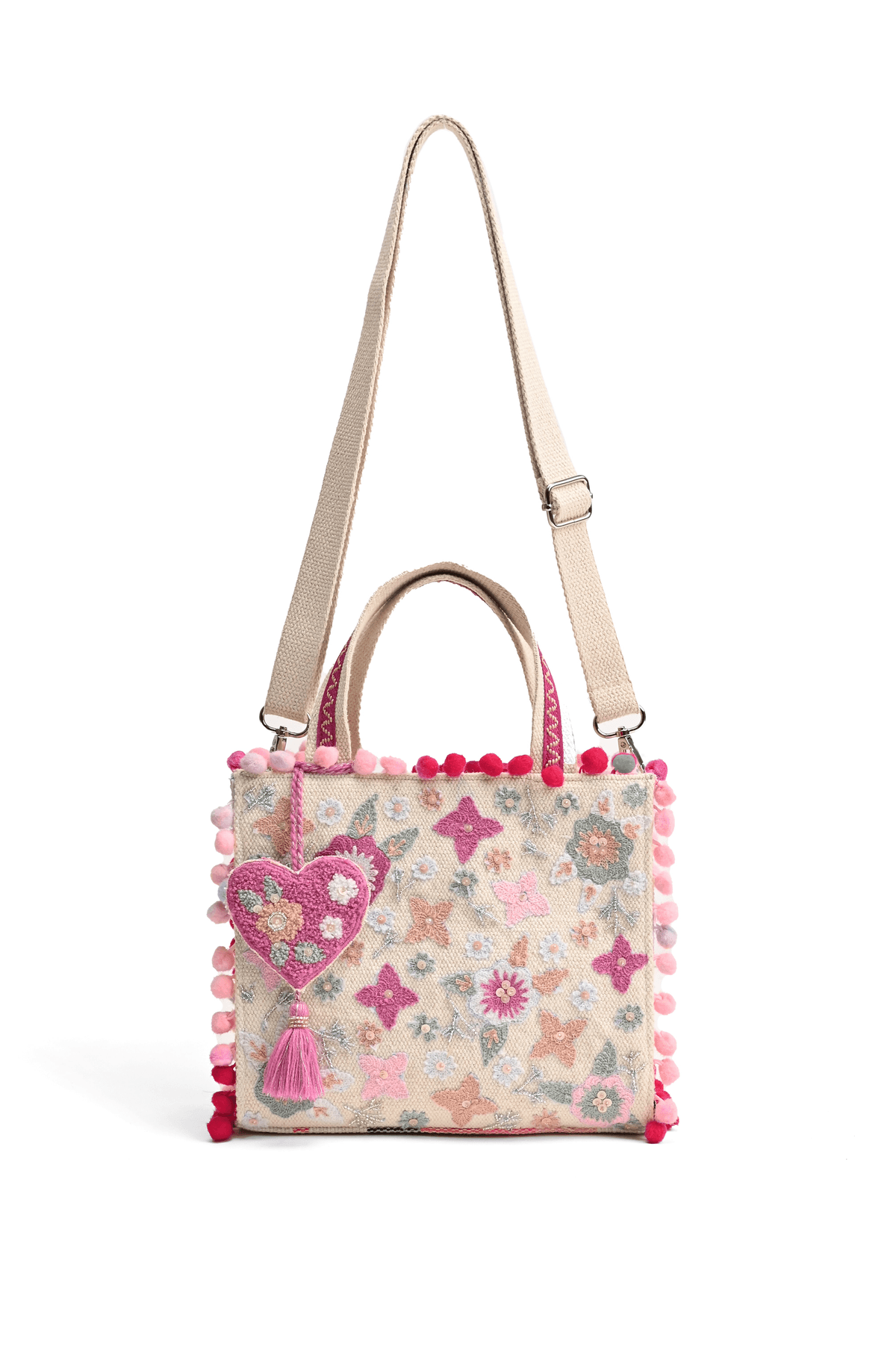 Whimsical Beige Mini Tote Bag - View 4 - Superr*