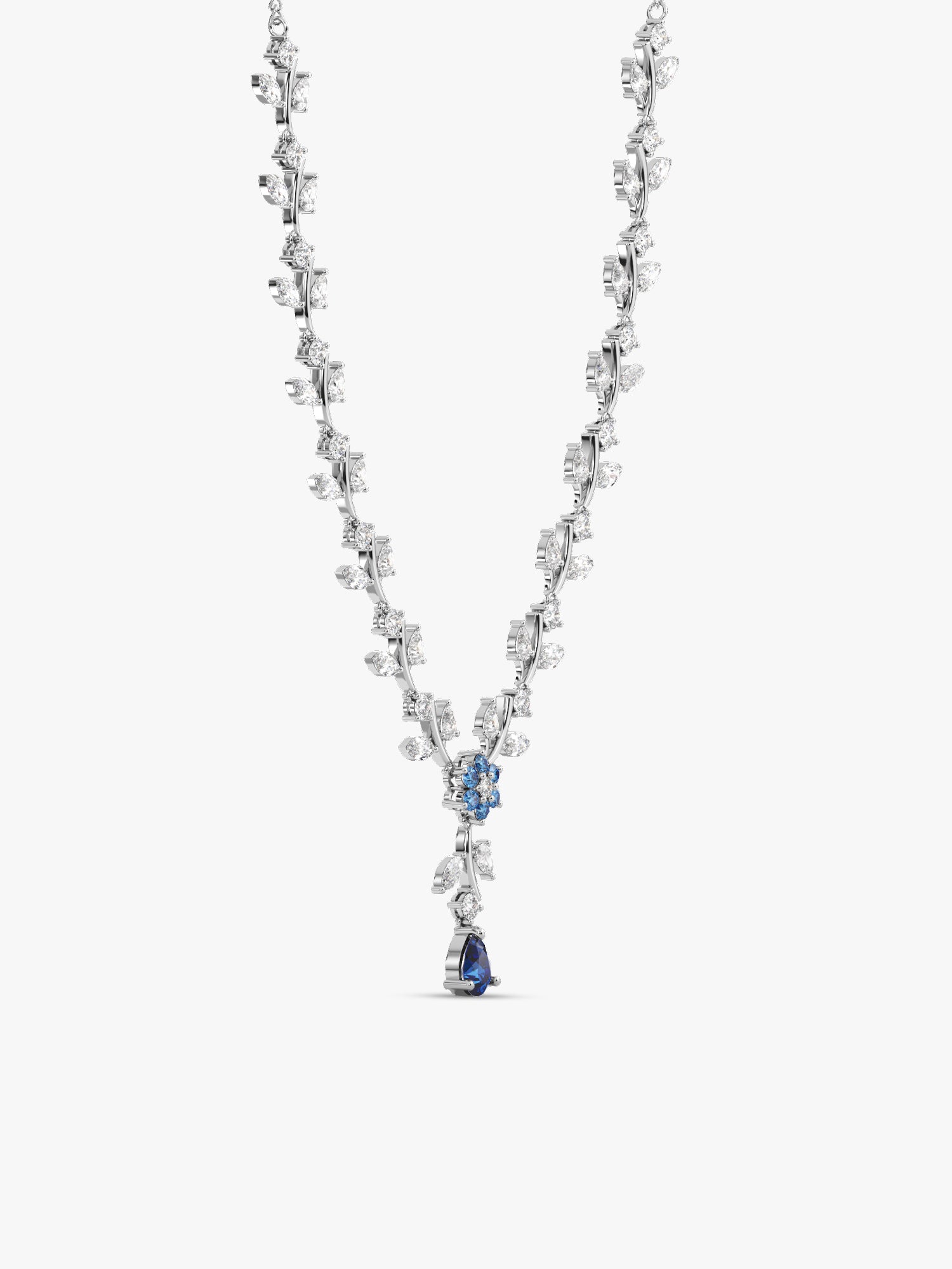 Silver Blue Daisy Necklace - View 4 - Superr*