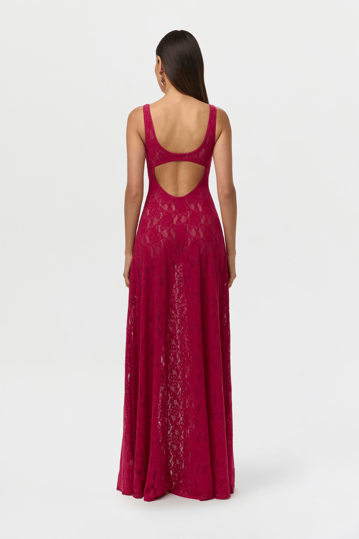 Stretch Lace Cutout Maxi Dress - View 4 - Superr*