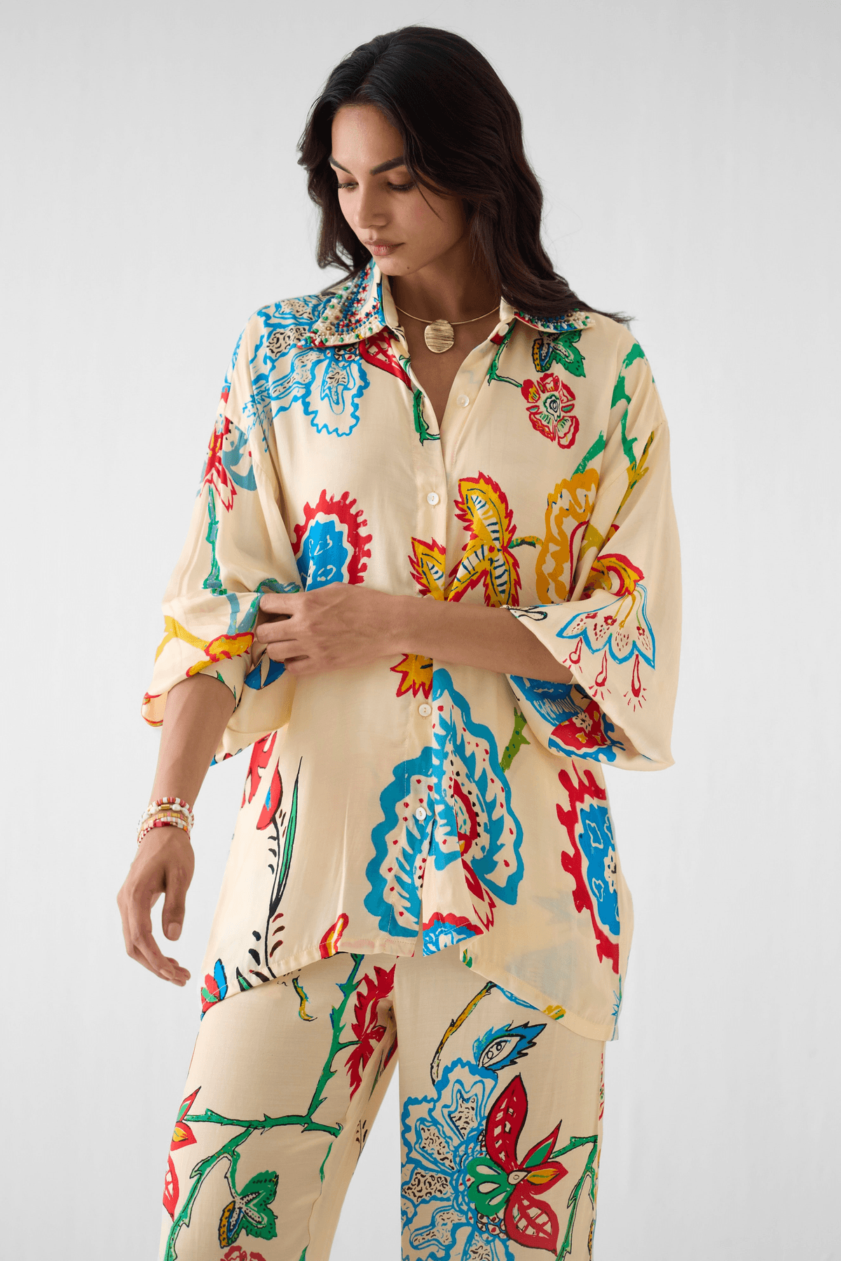 SANGANER SHIRT AND TROUSERS CO-ORD - View 2 - Superr*