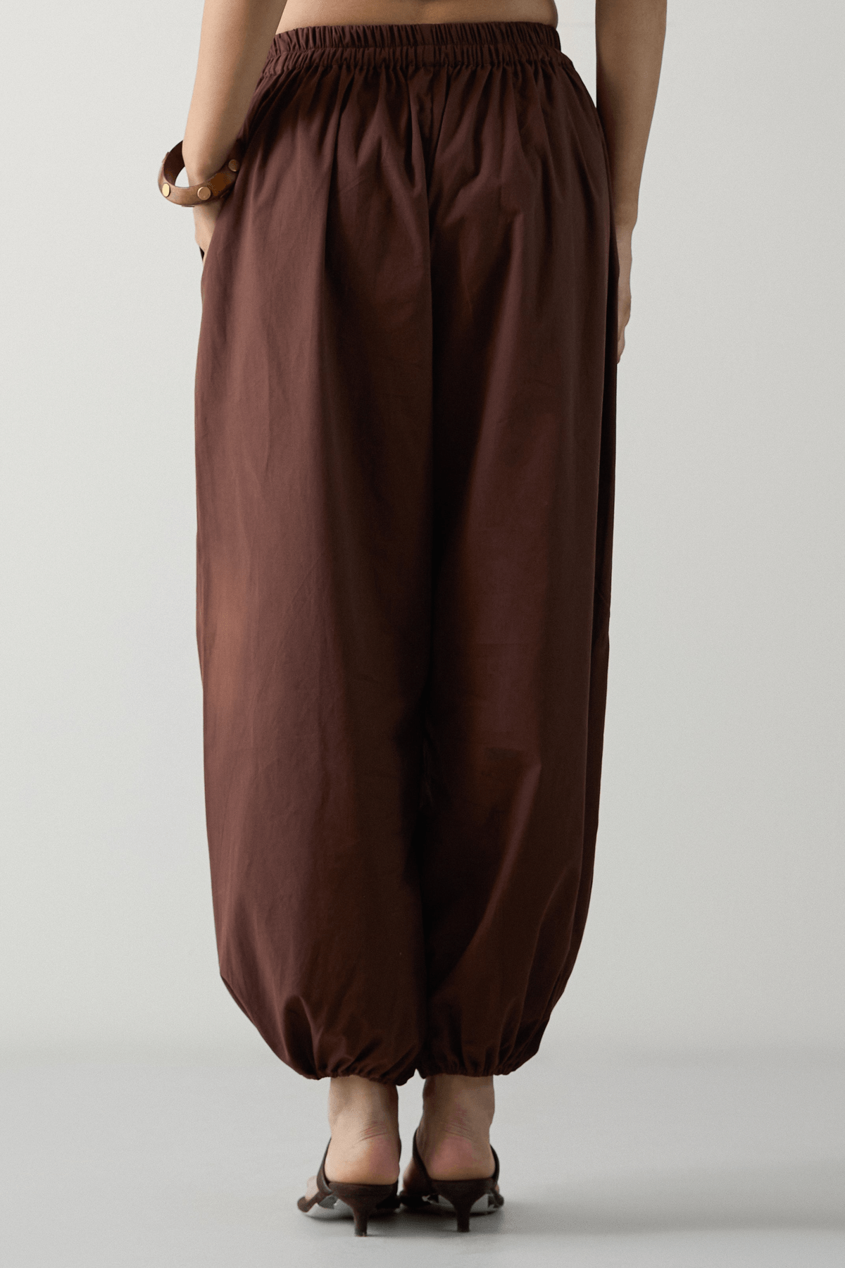 Chocolate Brown Balloon Pants - View 2 - Superr*