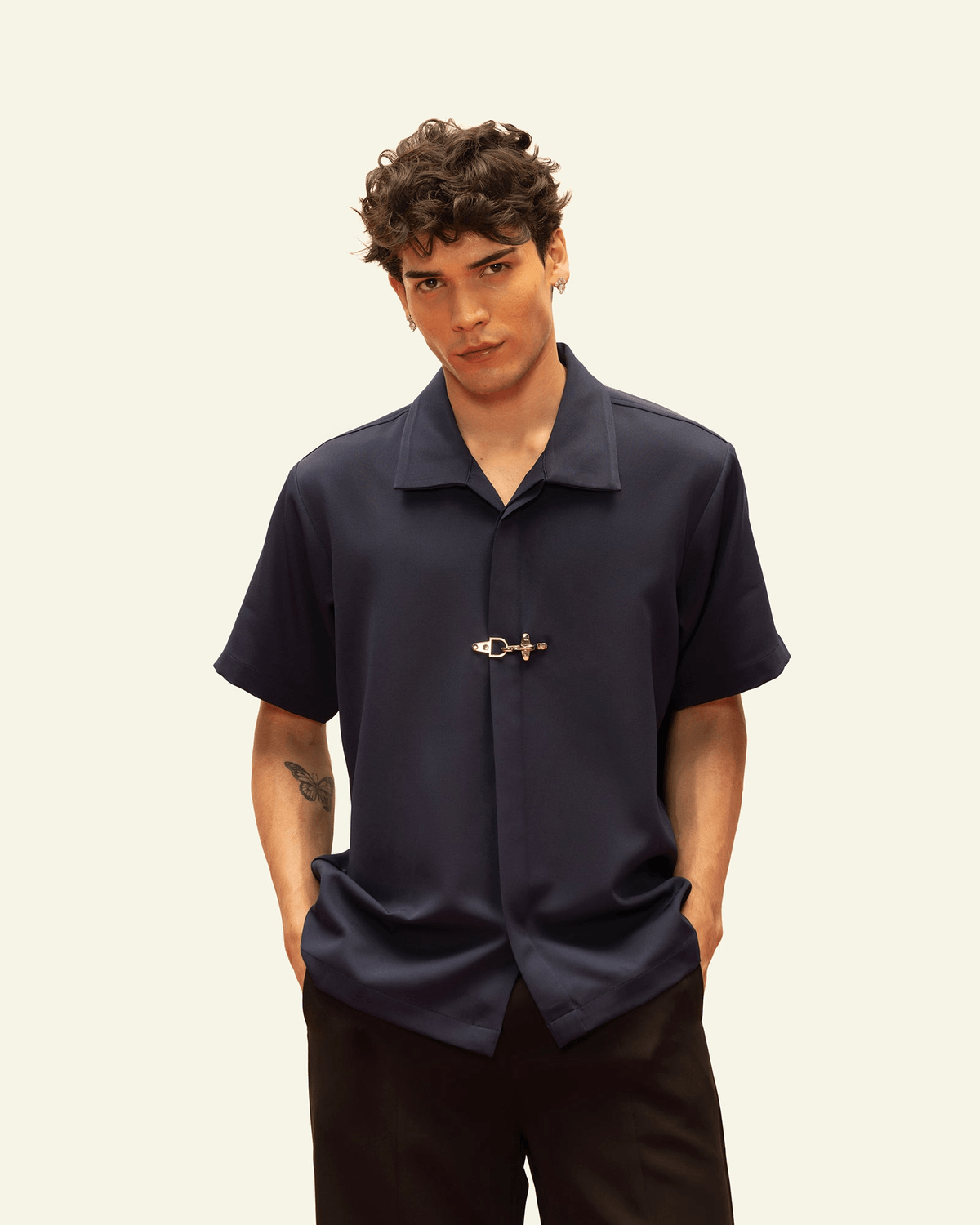 CLASP LOCK SHIRT(MIDNIGHT NAVY) - View 3 - Superr*