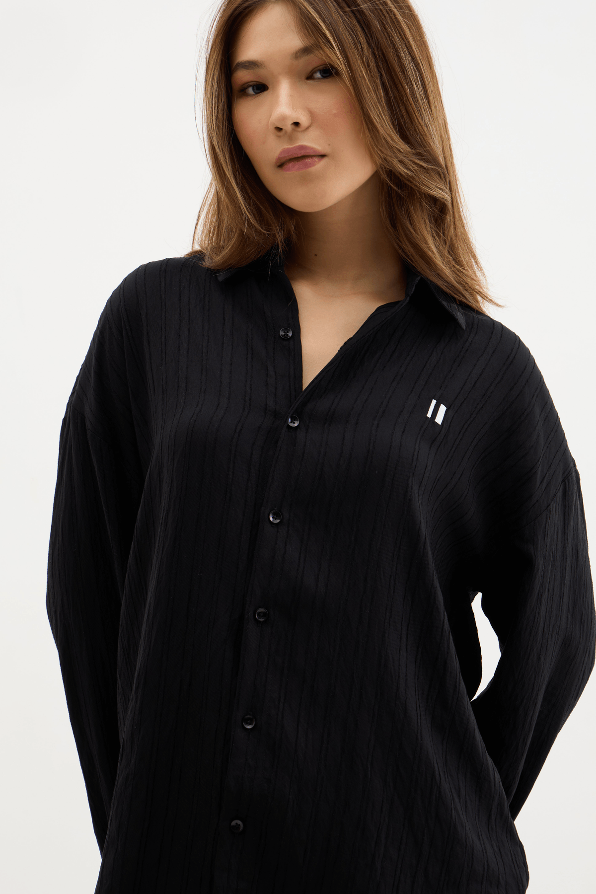 Black Raasta Striped Shirt - View 2 - Superr*