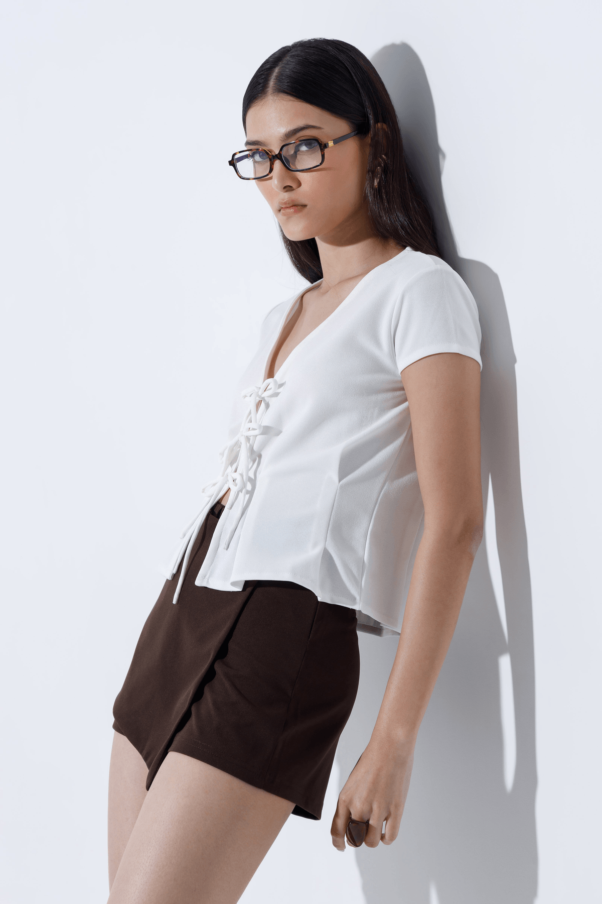Waisted Tie-Up Top - View 4 - Superr*