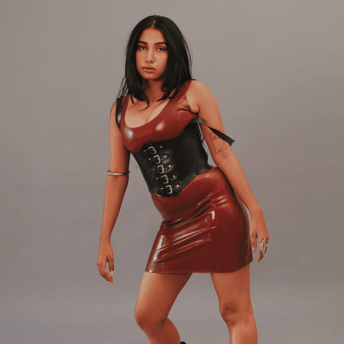 Latex Mini Dress - View 4 - Superr*