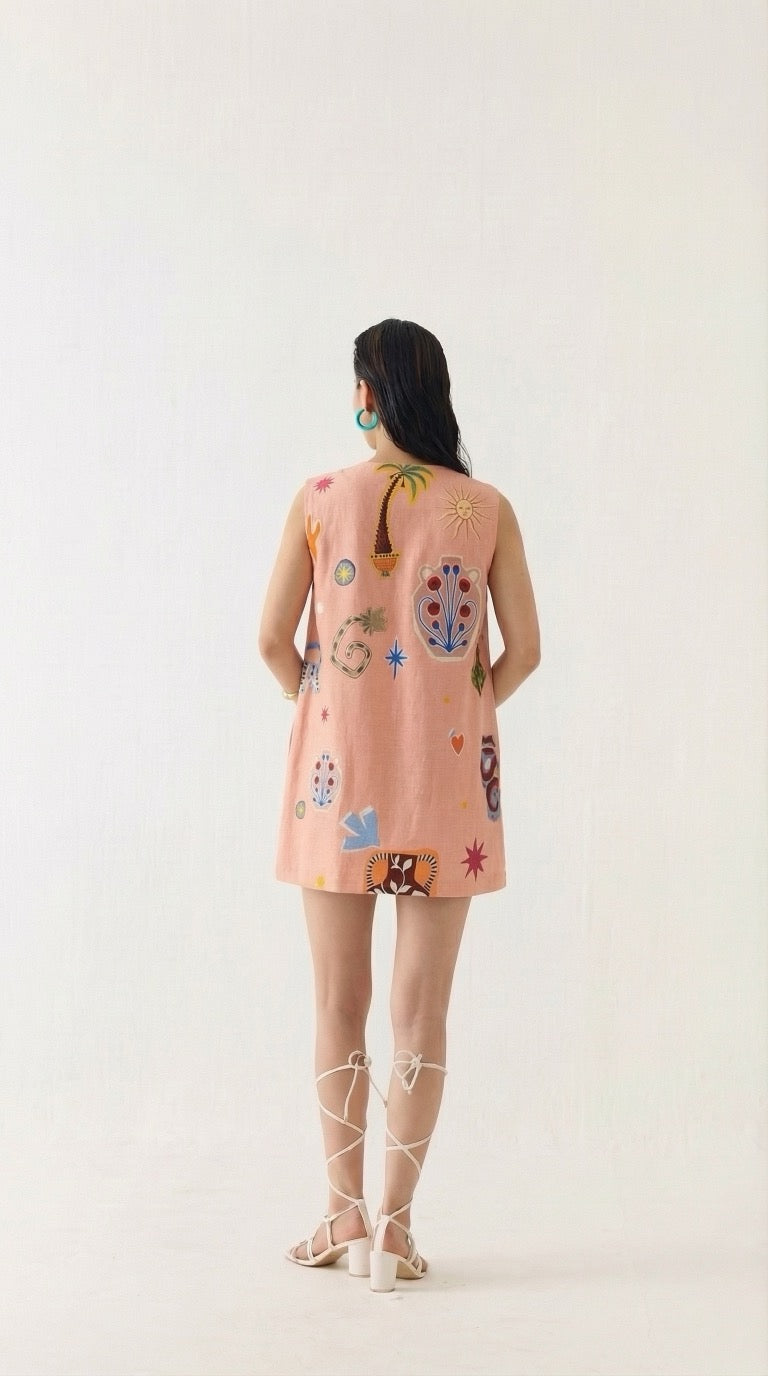 POTTERY SHORT DRESS - View 3 - Superr*