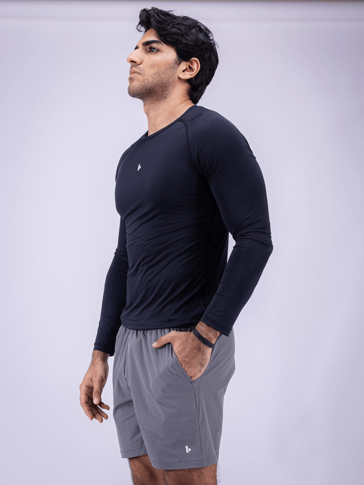 Base Compression L/S Black - View 4 - Superr*