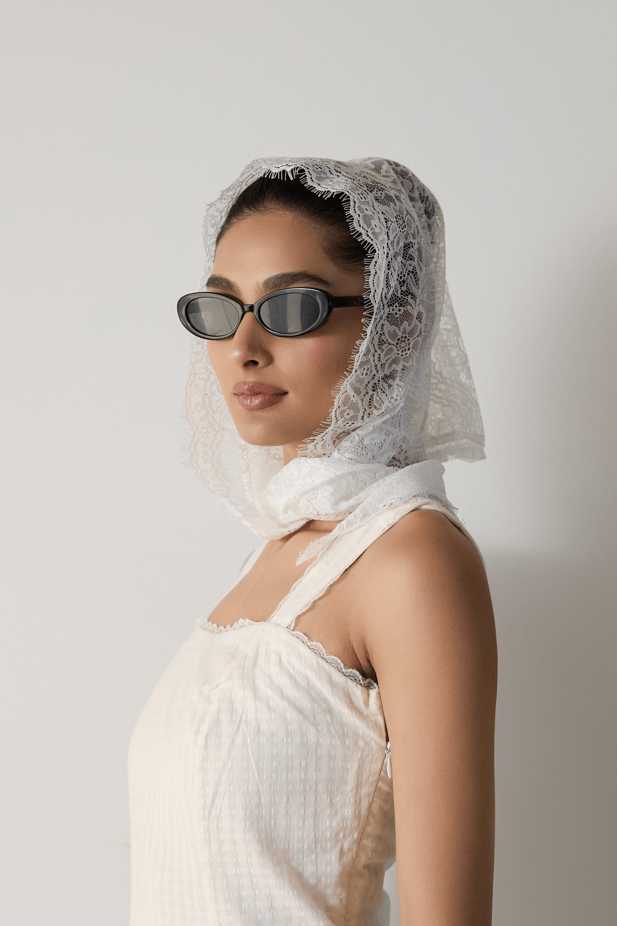 White Lace Scarf - View 2 - Superr*