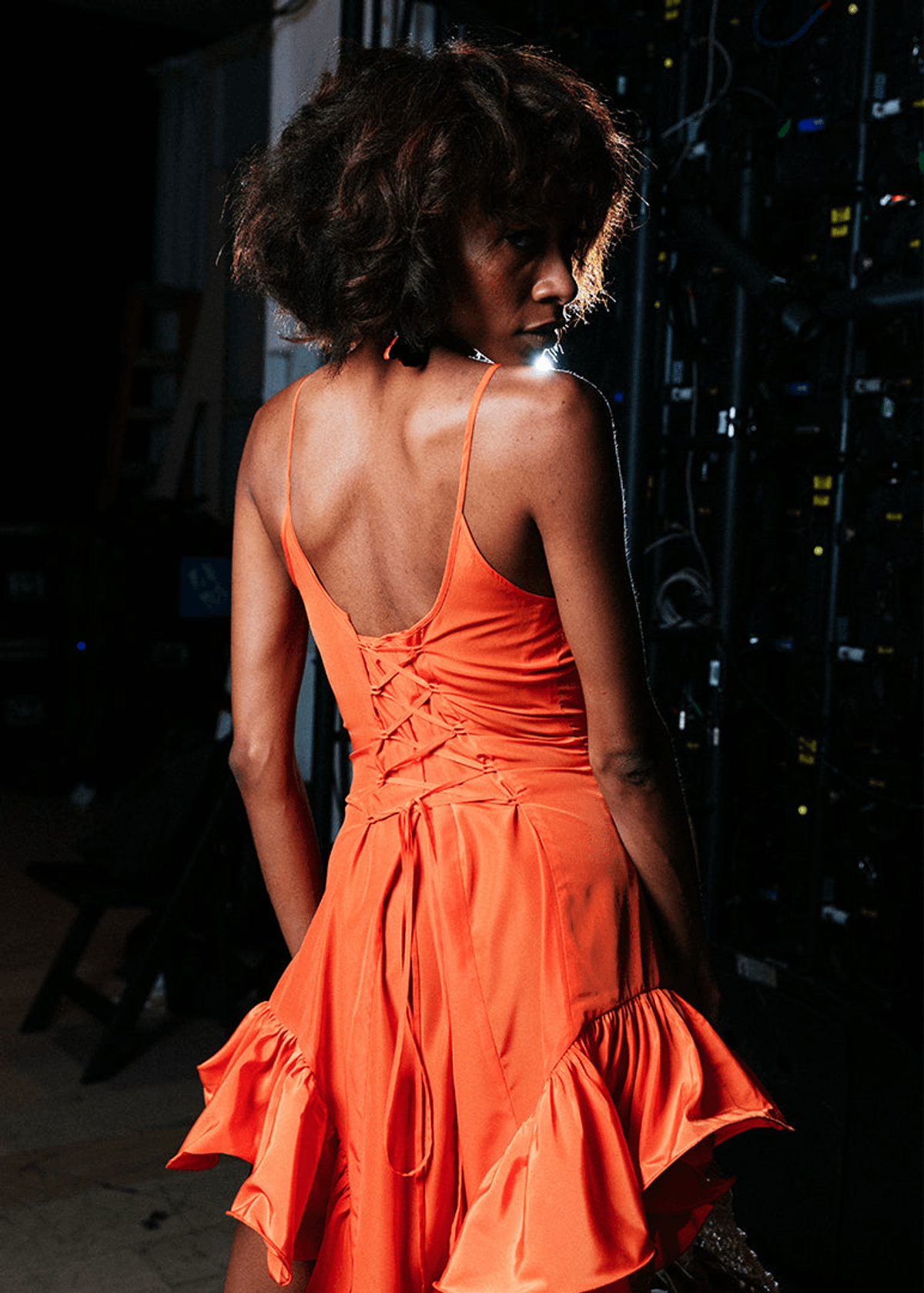 Romance In Coastline Frills Mini Dress - View 3 - Superr*