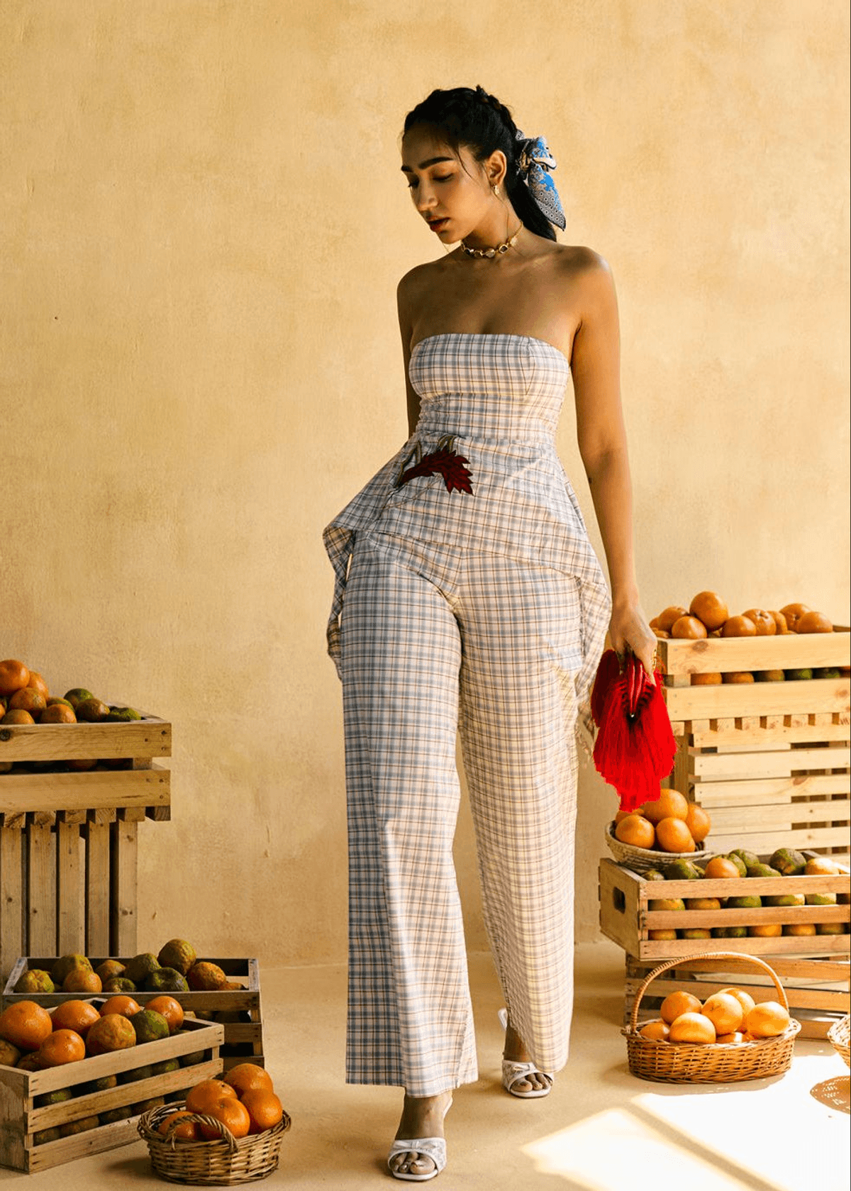 Maple Checkered Cascade Pants - View 2 - Superr*