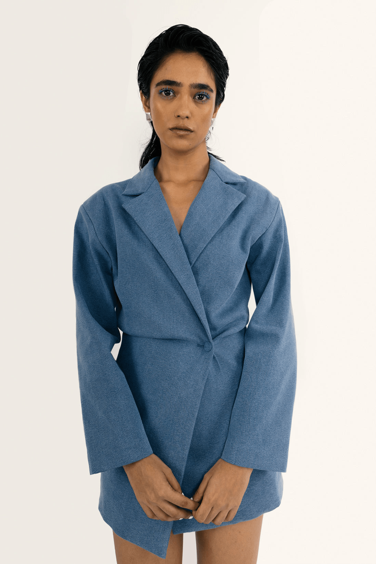 DRAPED BLAZER DRESS - View 4 - Superr*