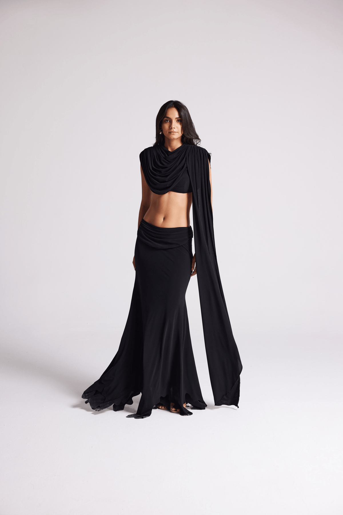 BLACK DRAPE TOP - View 2 - Superr*