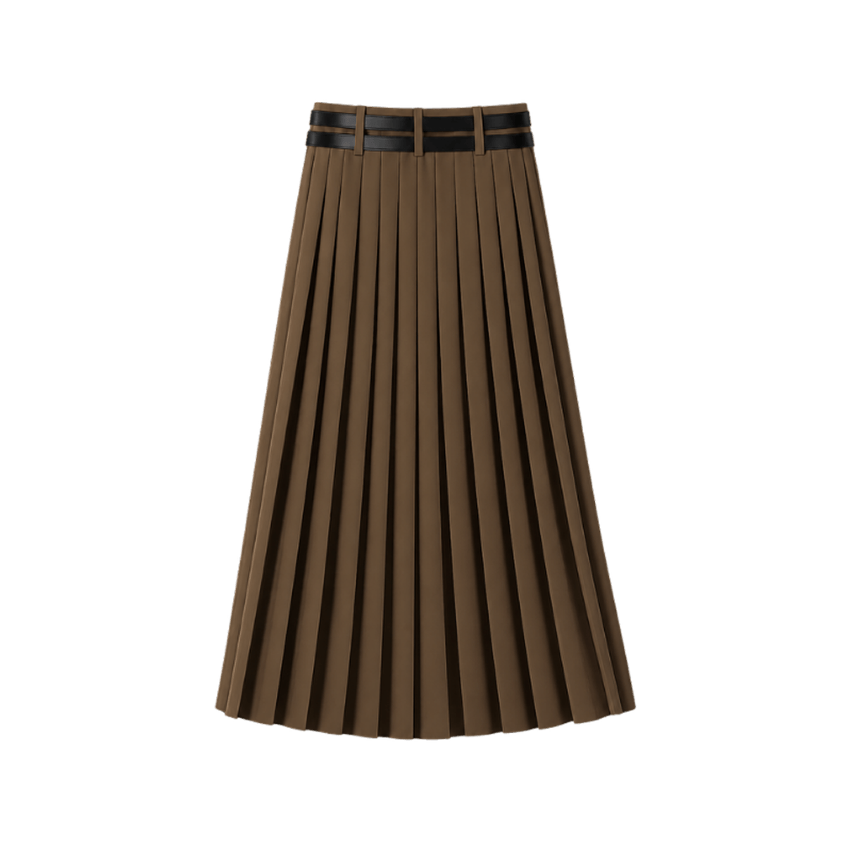 Elara Voss Heritage Walnut Pleated Skirt - View 2 - Superr*