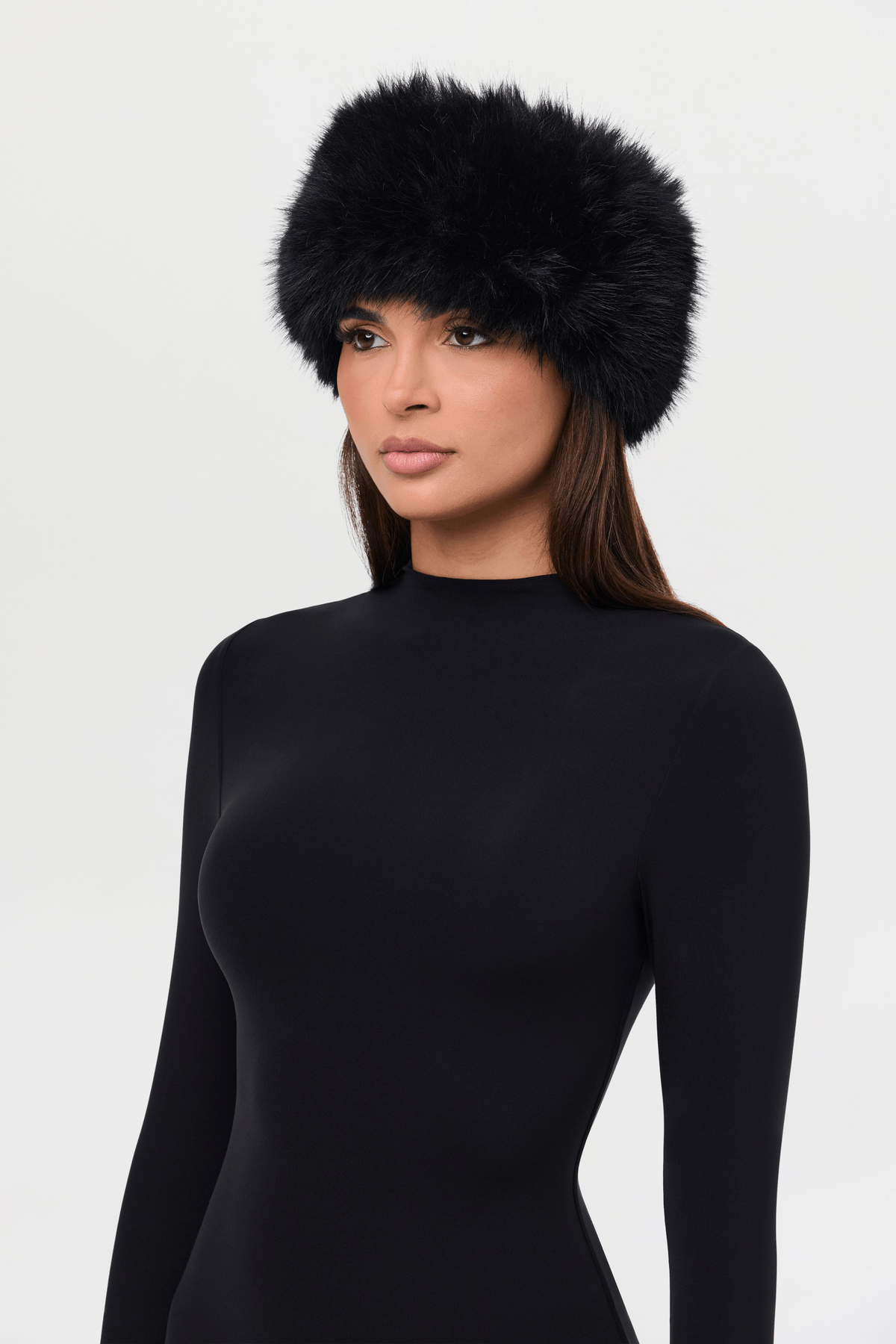 Faux Fur Plush Headband - View 3 - Superr*