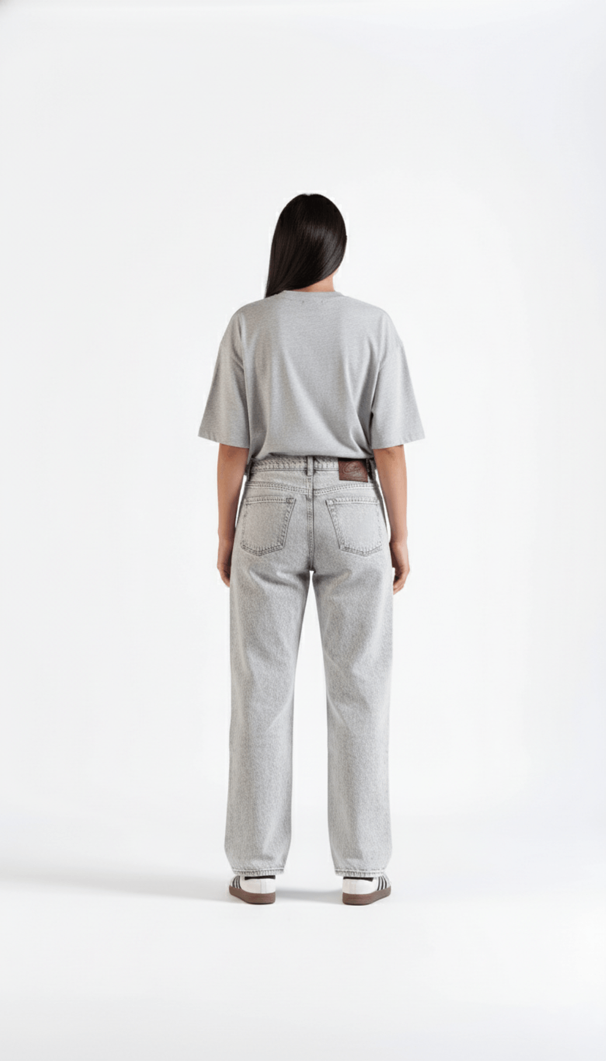 Women's Classic Straight Jeans Grey - View 3 - Superr*