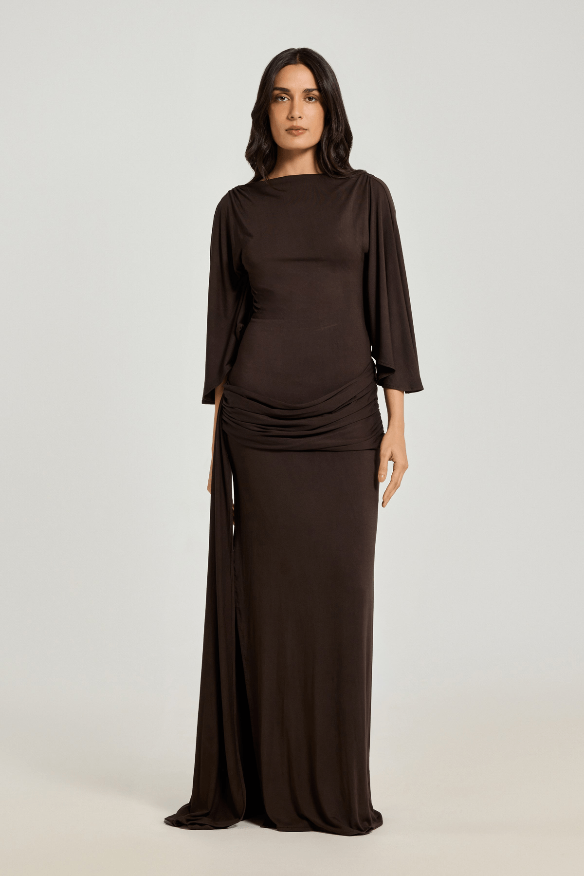 Cervia Dress - Brunette - View 3 - Superr*