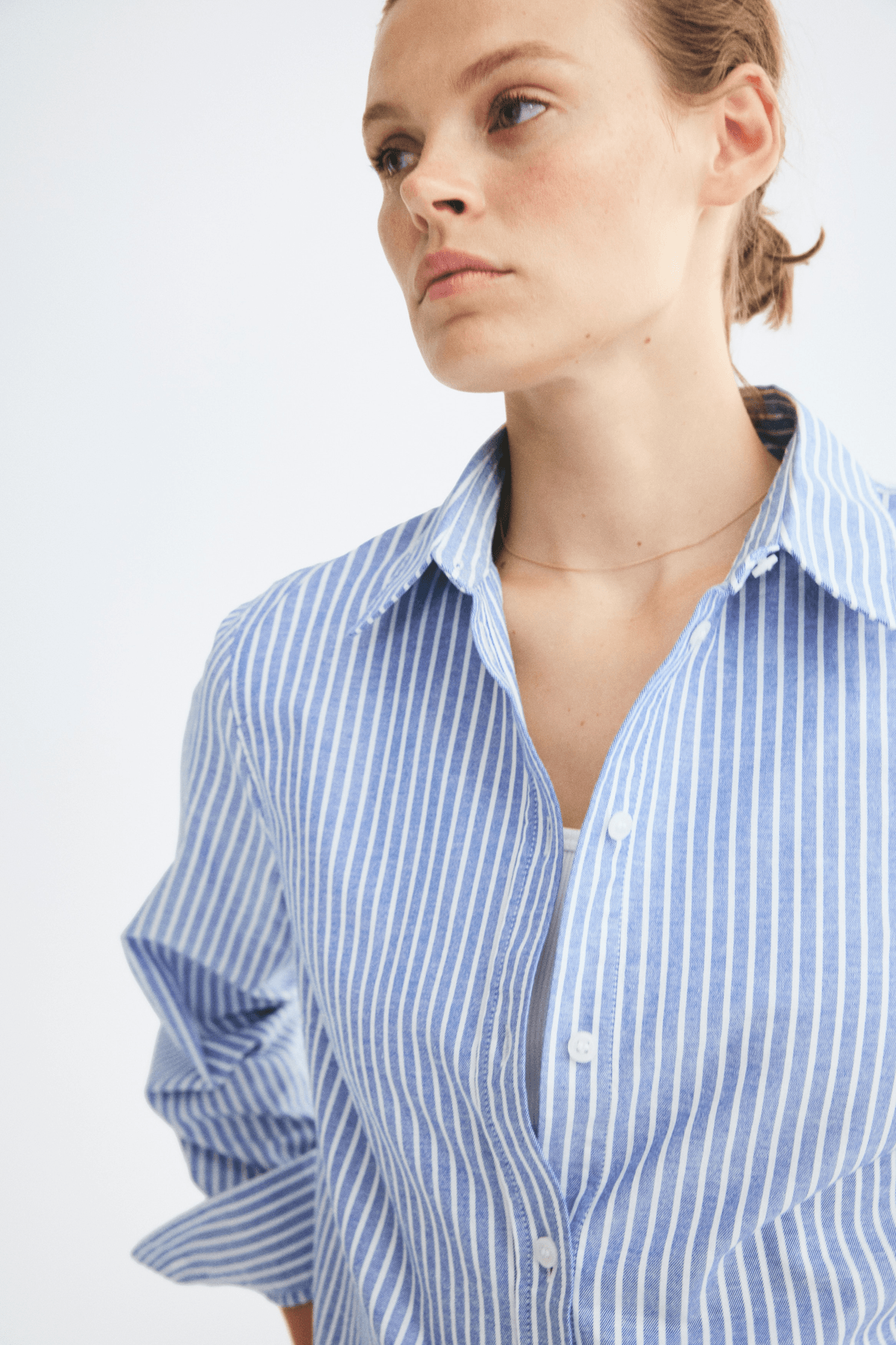 Women's Light blue/Striped Oxford shirt - View 3 - Superr*