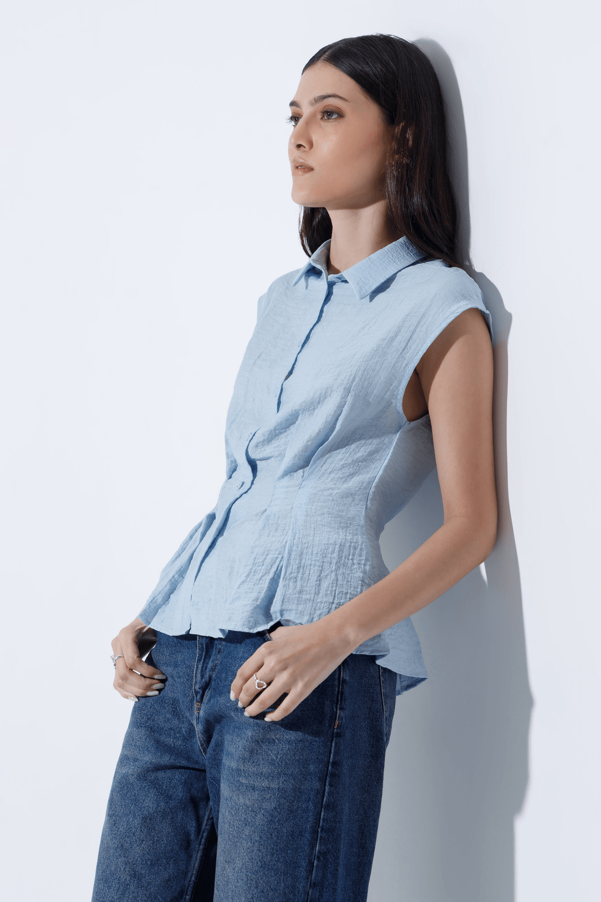 Crinkled Shirt - View 3 - Superr*