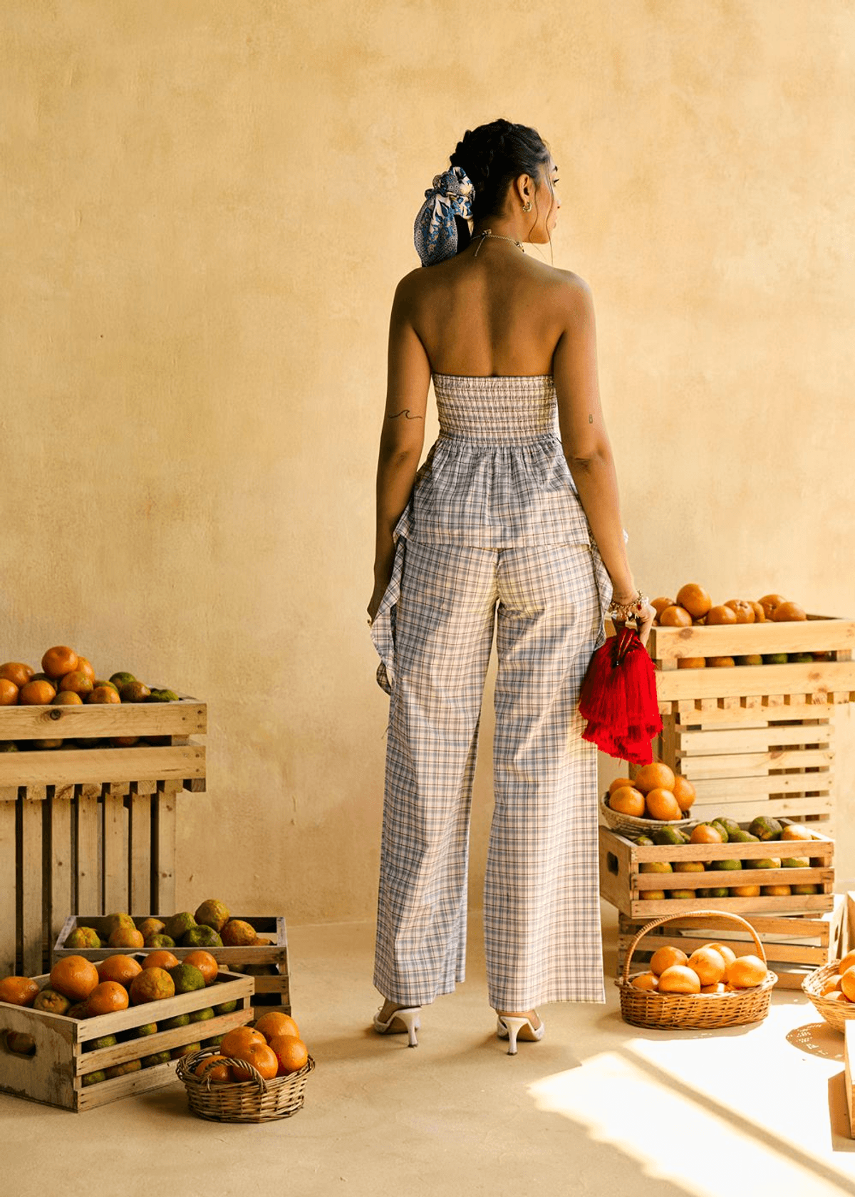 Maple Checkered Cascade Pants - View 4 - Superr*