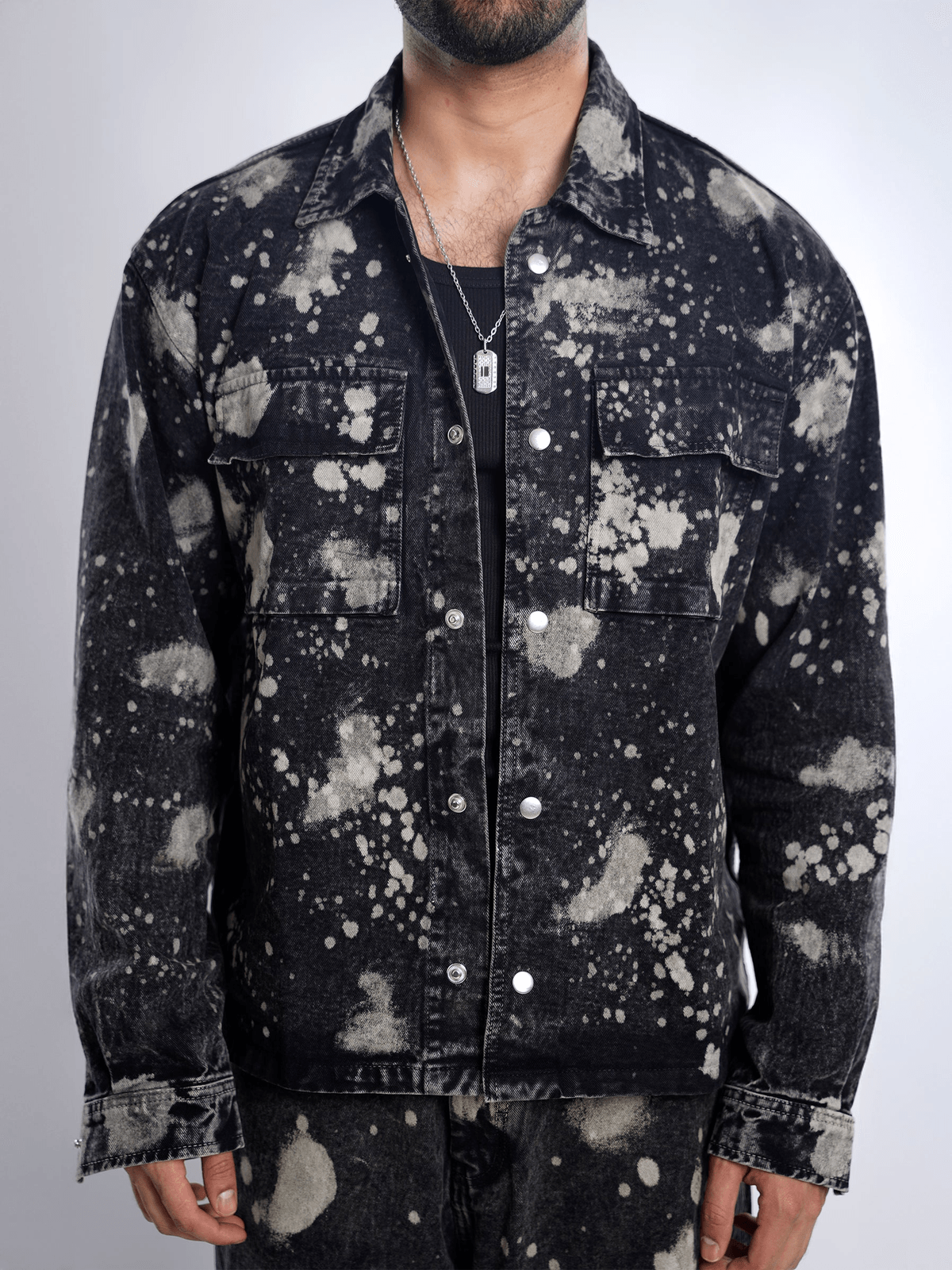 Black Hypo Denim Shirt - View 3 - Superr*