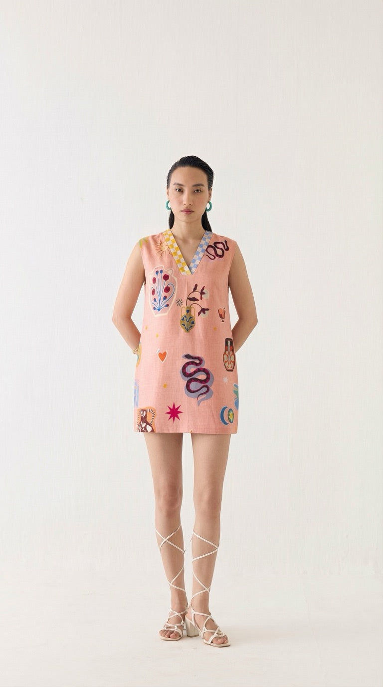 POTTERY SHORT DRESS - View 2 - Superr*