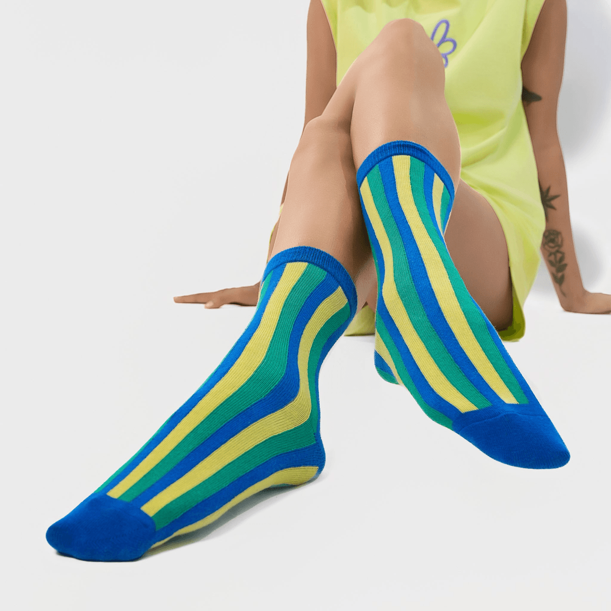 Malle Essentials Unisex Stripe Ankle Length Socks - View 2 - Superr*