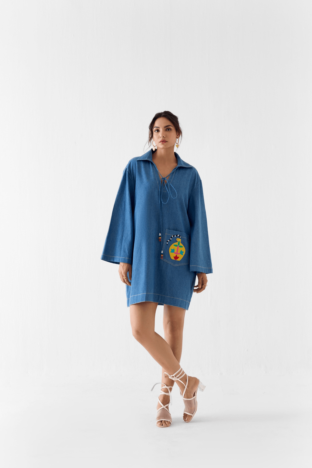 INDIGO SHORT DRESS - View 2 - Superr*