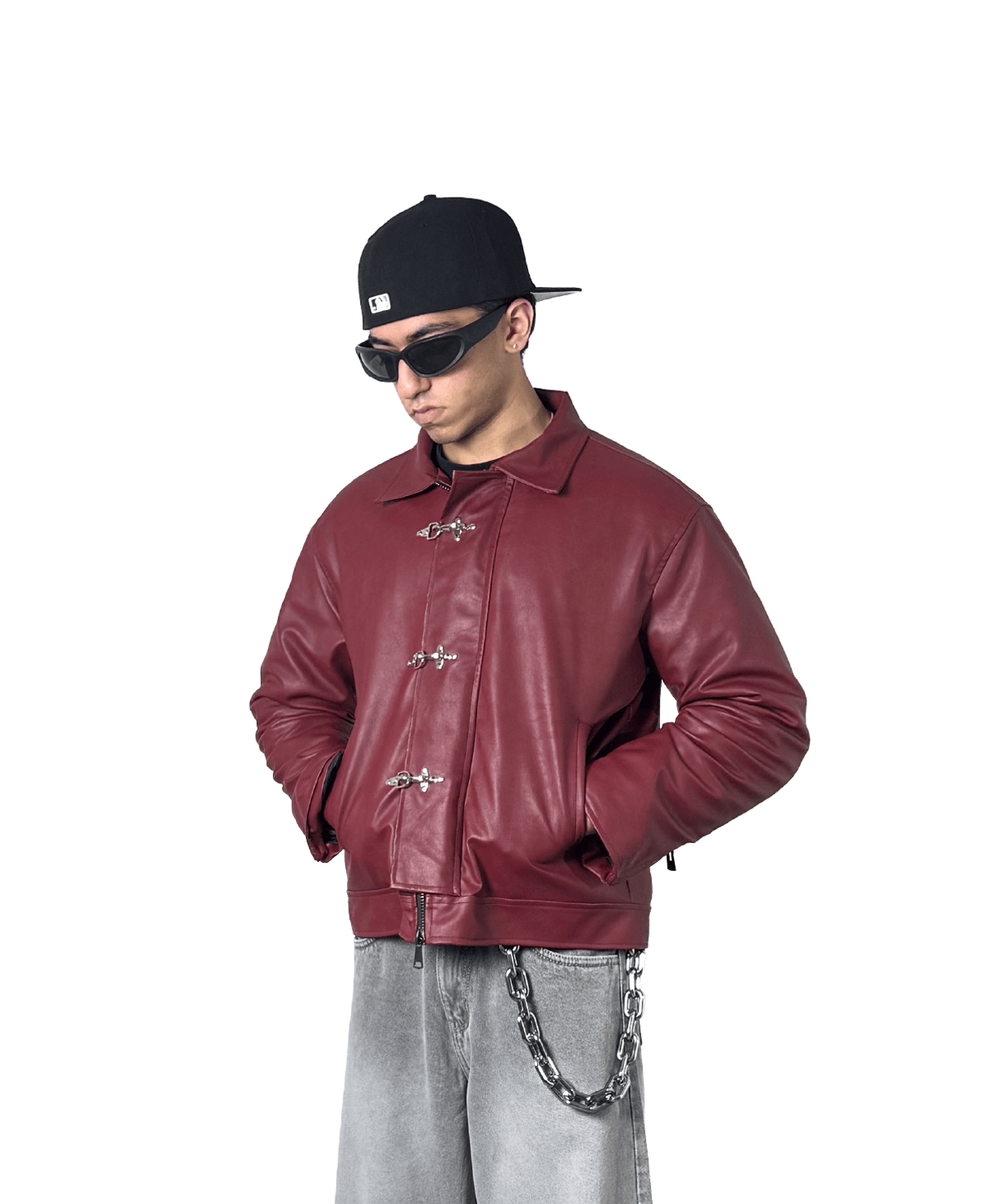 FIREMAN CLASP JACKET - CHERRY RED - View 2 - Superr*