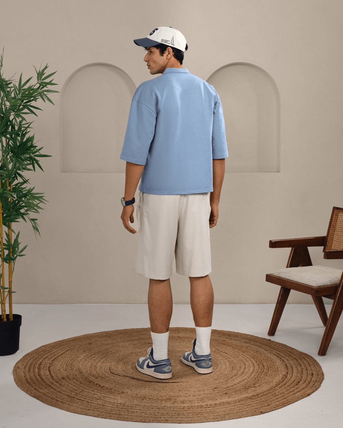 Sea Blue Oversized Polo - View 4 - Superr*