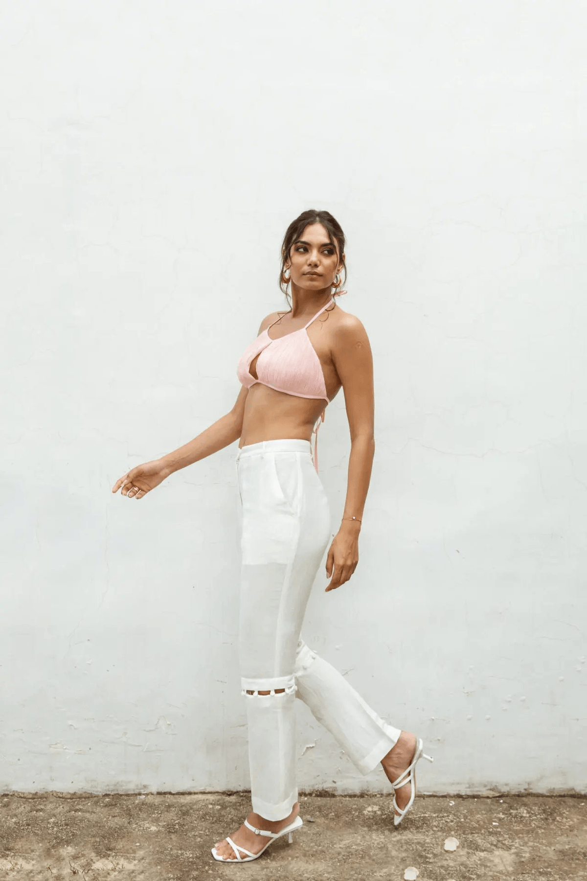 WILLA KNEE SLIT PANTS - View 2 - Superr*